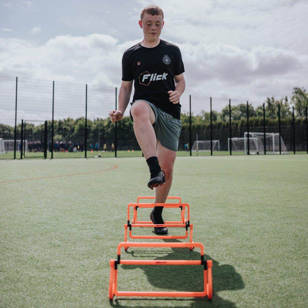 Orange - Football Flick - Football Flick Football Sports Multi Height Hurdle - 6