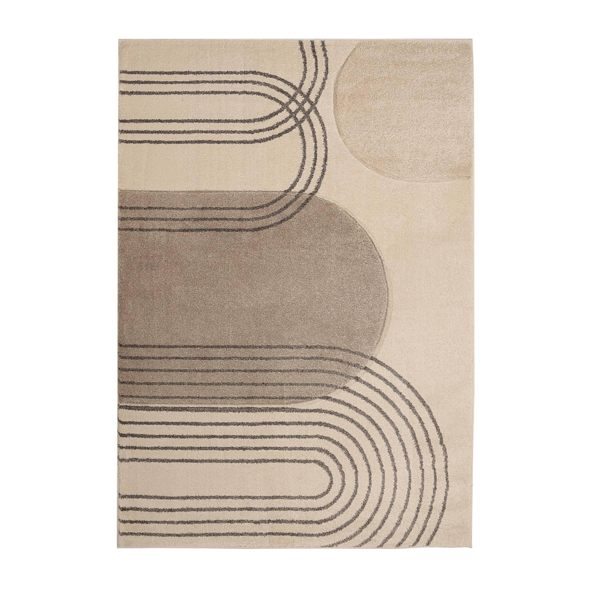 Beige - Homemaker - Portia Abstract Arcs Rug Beige - 2
