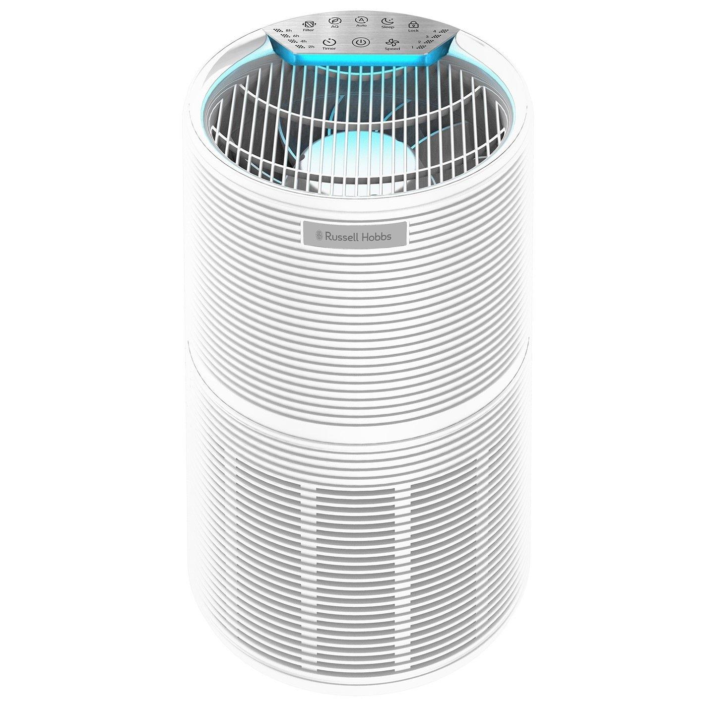 White - Russell Hobbs - RHAP2831W Clean Air Style Air Purifier in White - 1