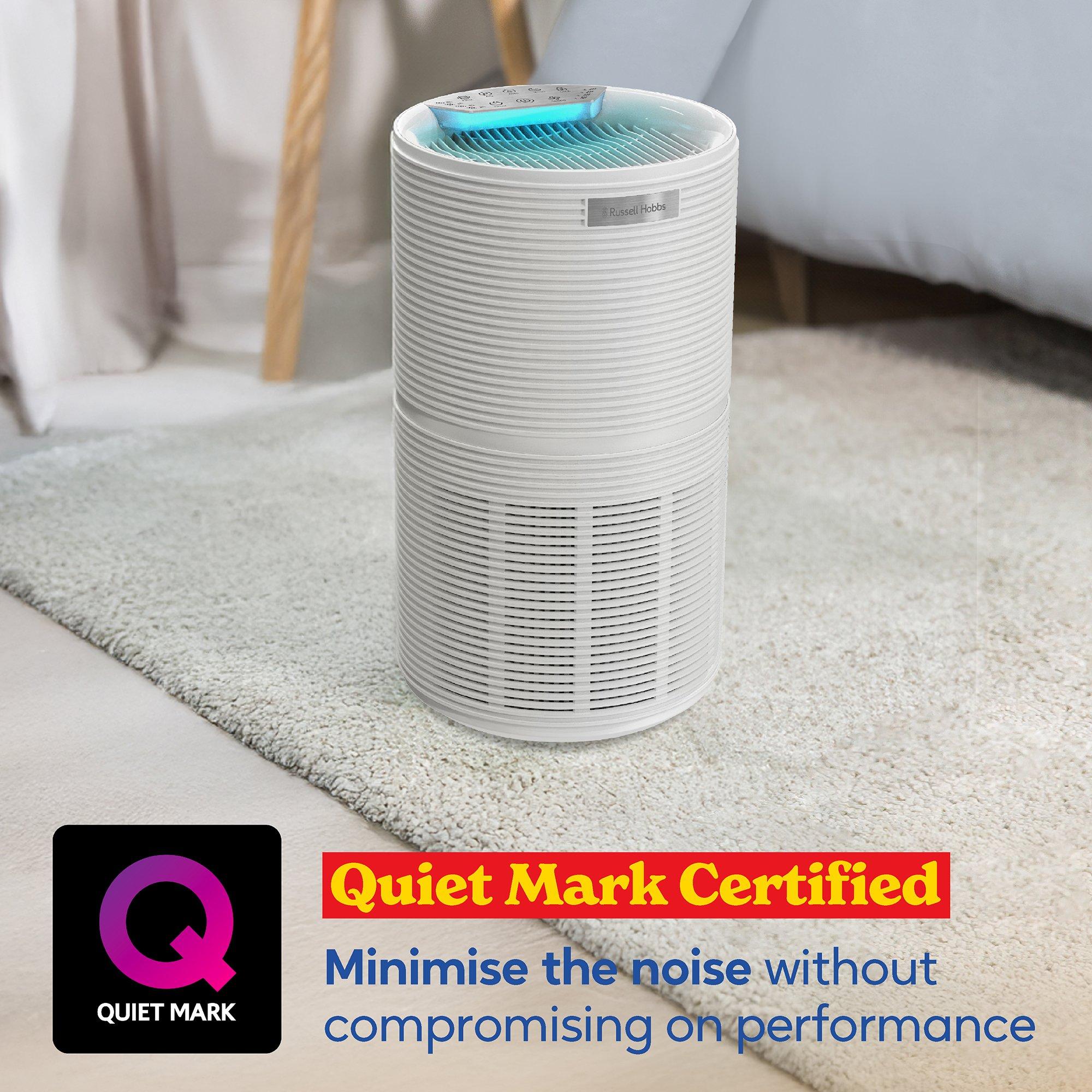 White - Russell Hobbs - RHAP2831W Clean Air Style Air Purifier in White - 3
