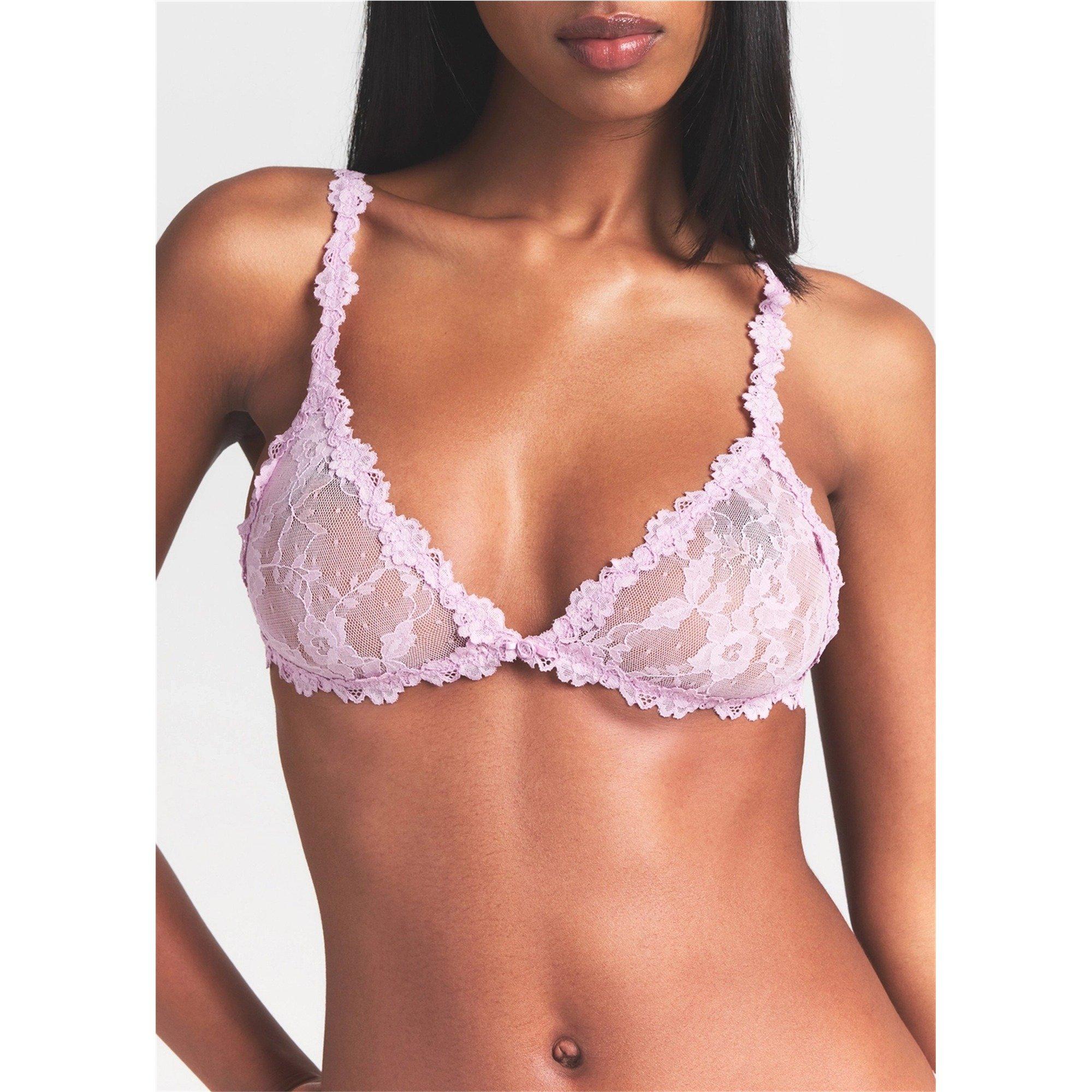 LIGHT PINK - SKIMS - STRETCH LACE TRIANGLE BRALETTE - 2