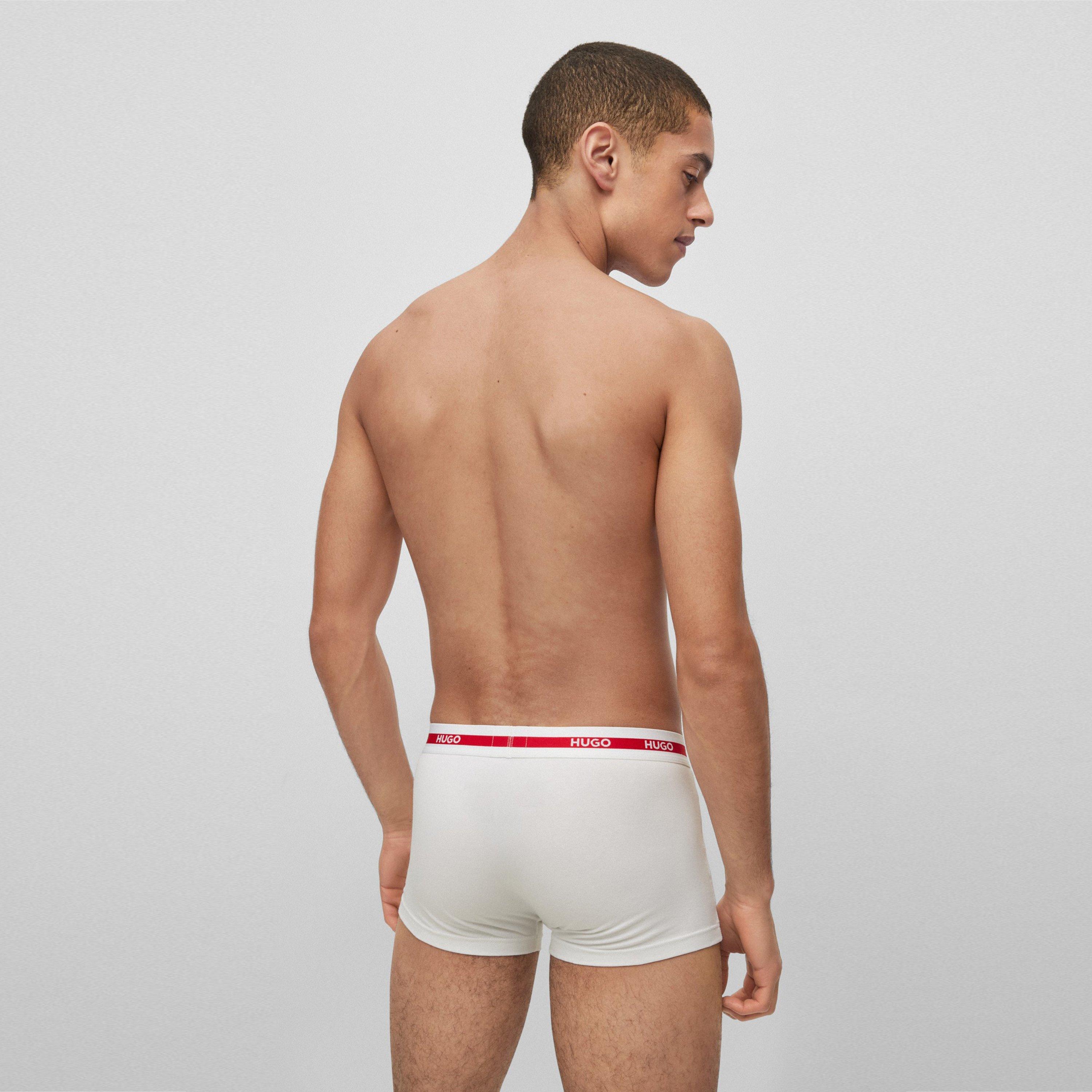 Open White 120 - Hugo - Men's 3-Pack Organic Trunks - 3