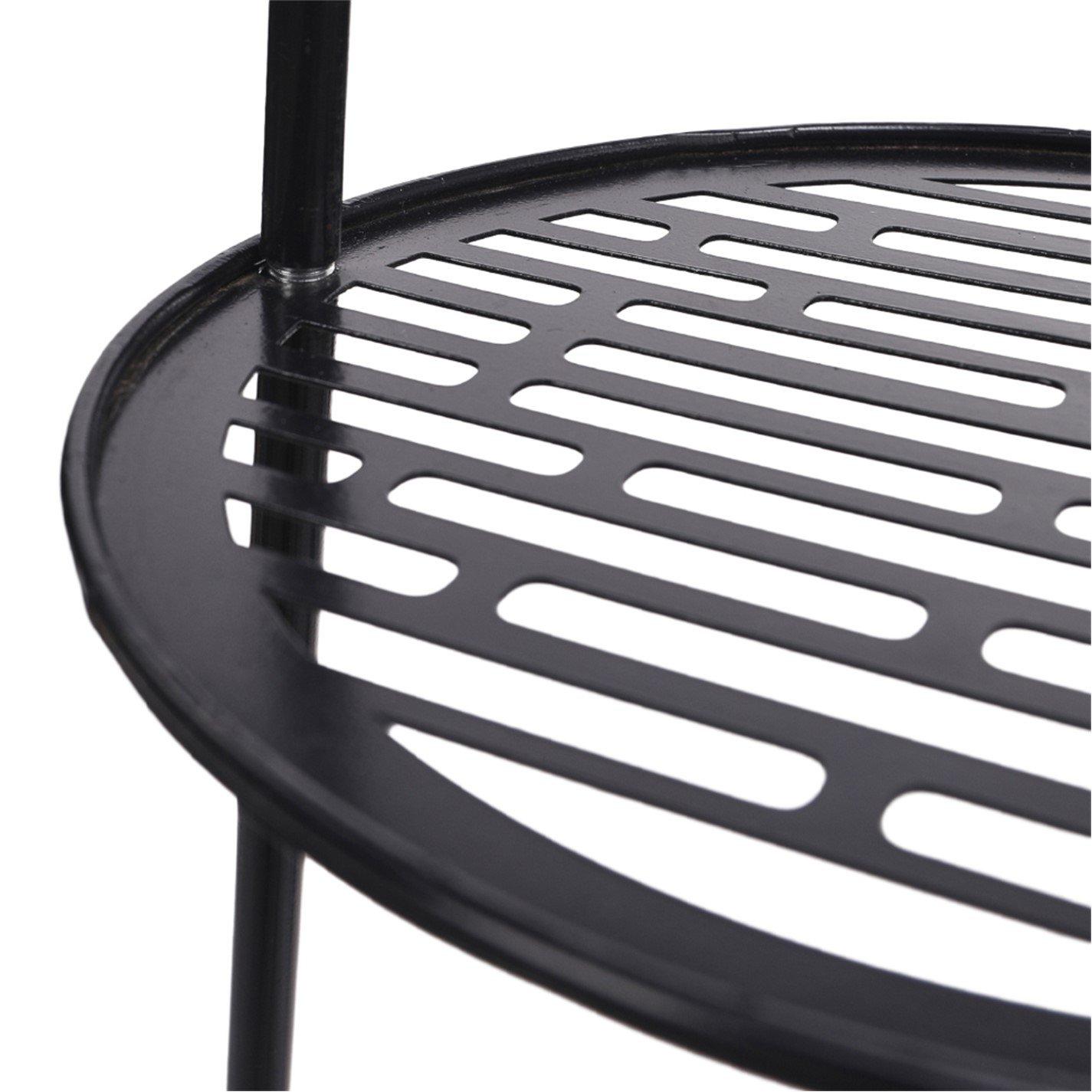 Black - Breeins - 2 Pack Double Tier Solar-Powered Plant Stand - 6