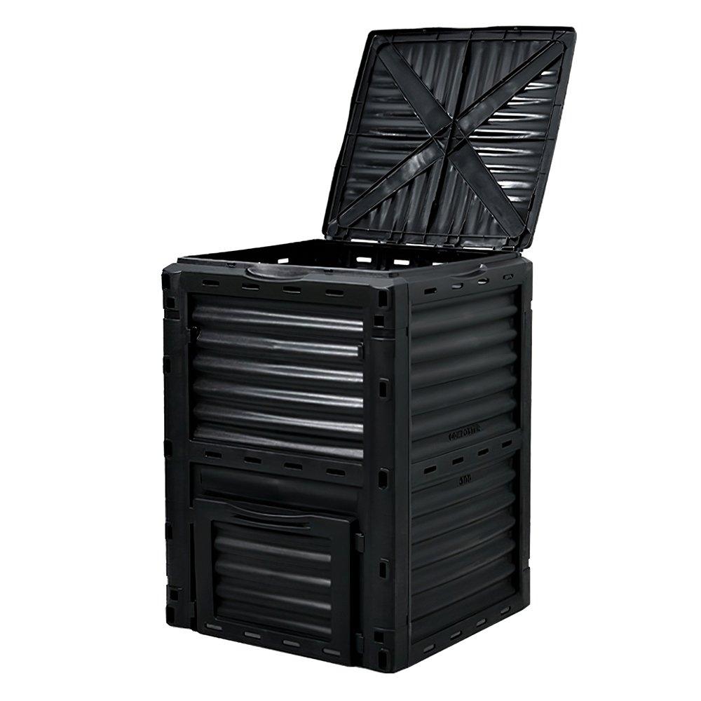 Breeins  300L Garden Compost Bin - Black