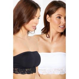 Be You 2 Pack Lace Bandeau Bra