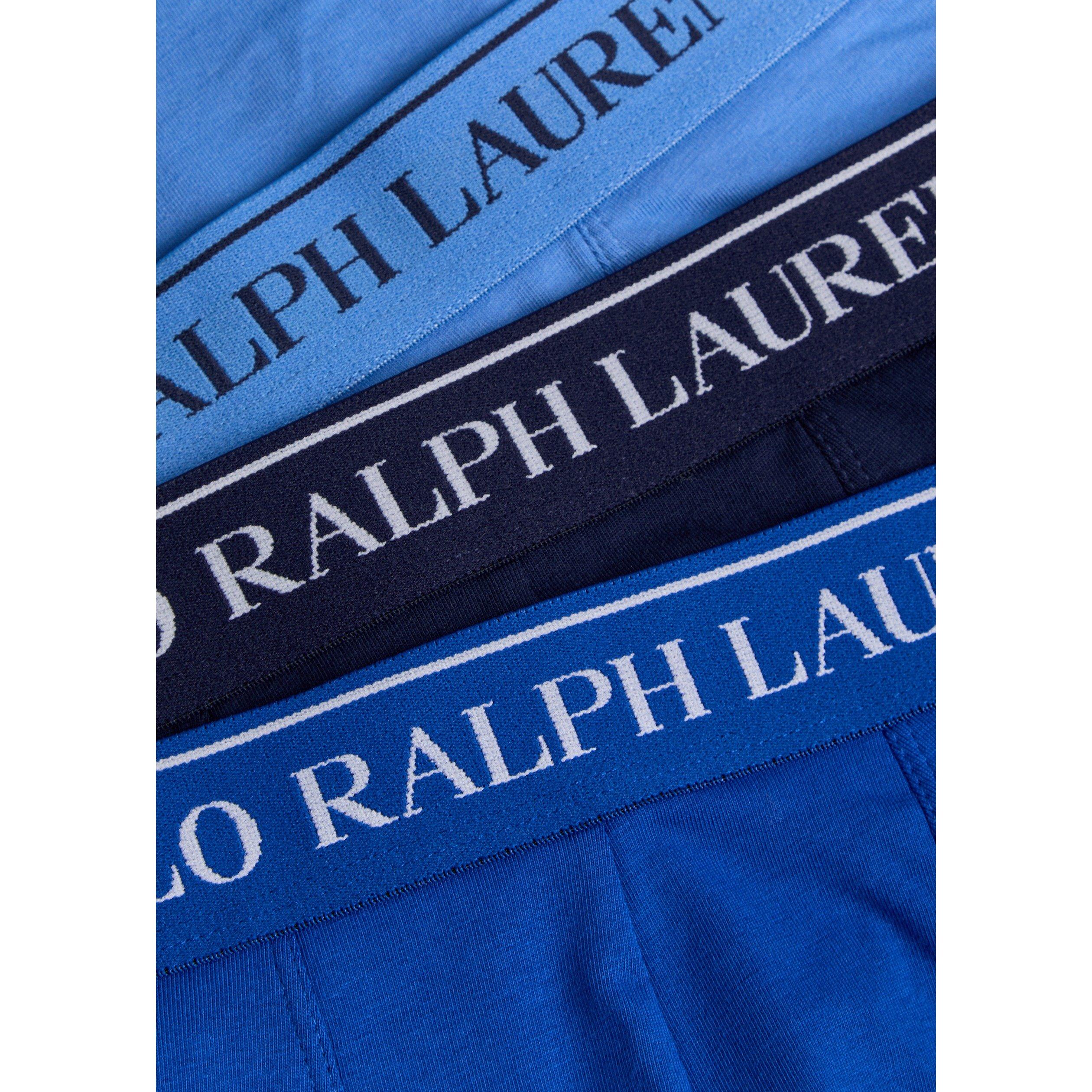BLUE - Polo Ralph Lauren - Men's Cotton Trunks, 3 Pack - 2