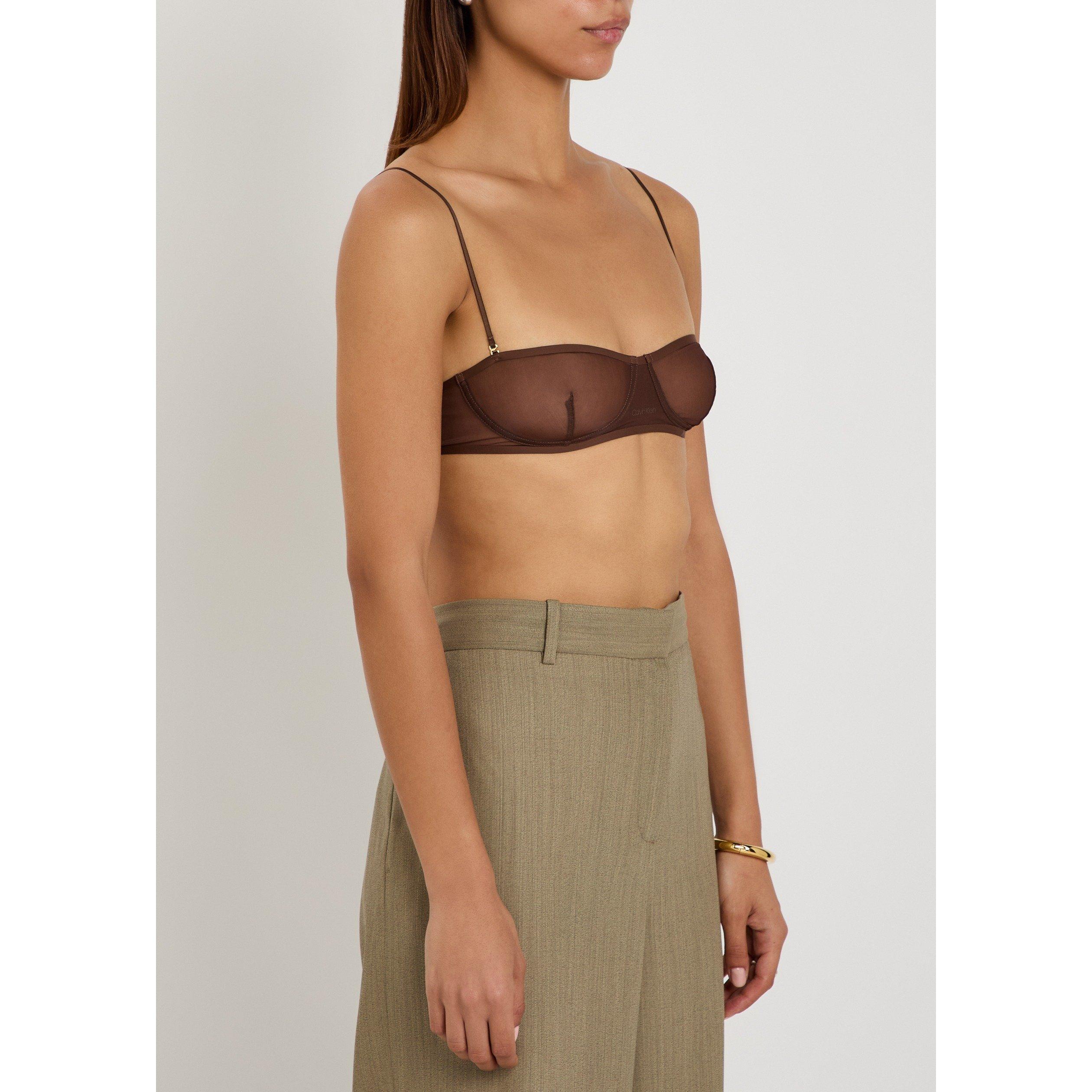 BROWN - Calvin Klein - Women's Alden Unlined Demi Bra - 2