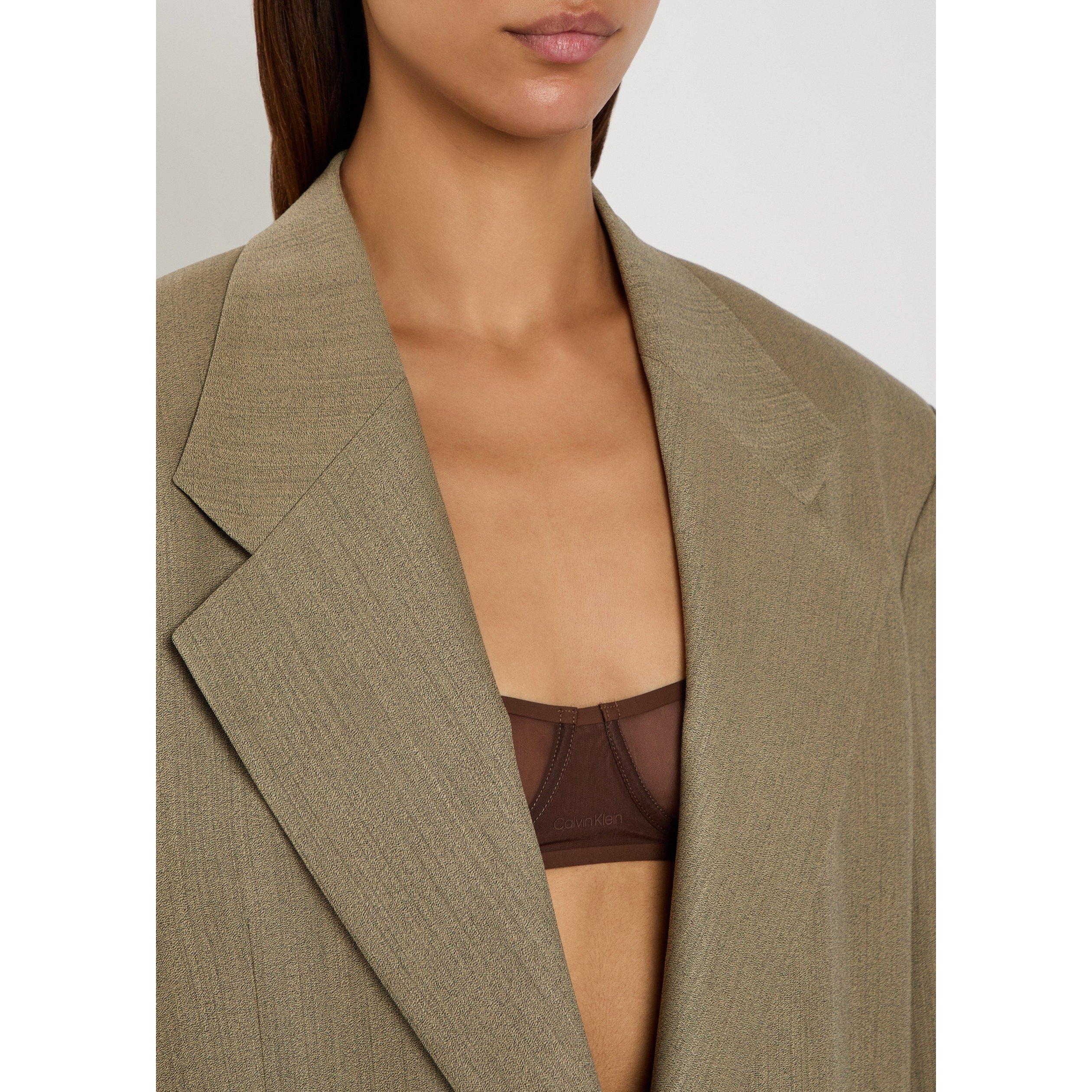 BROWN - Calvin Klein - Women's Alden Unlined Demi Bra - 4