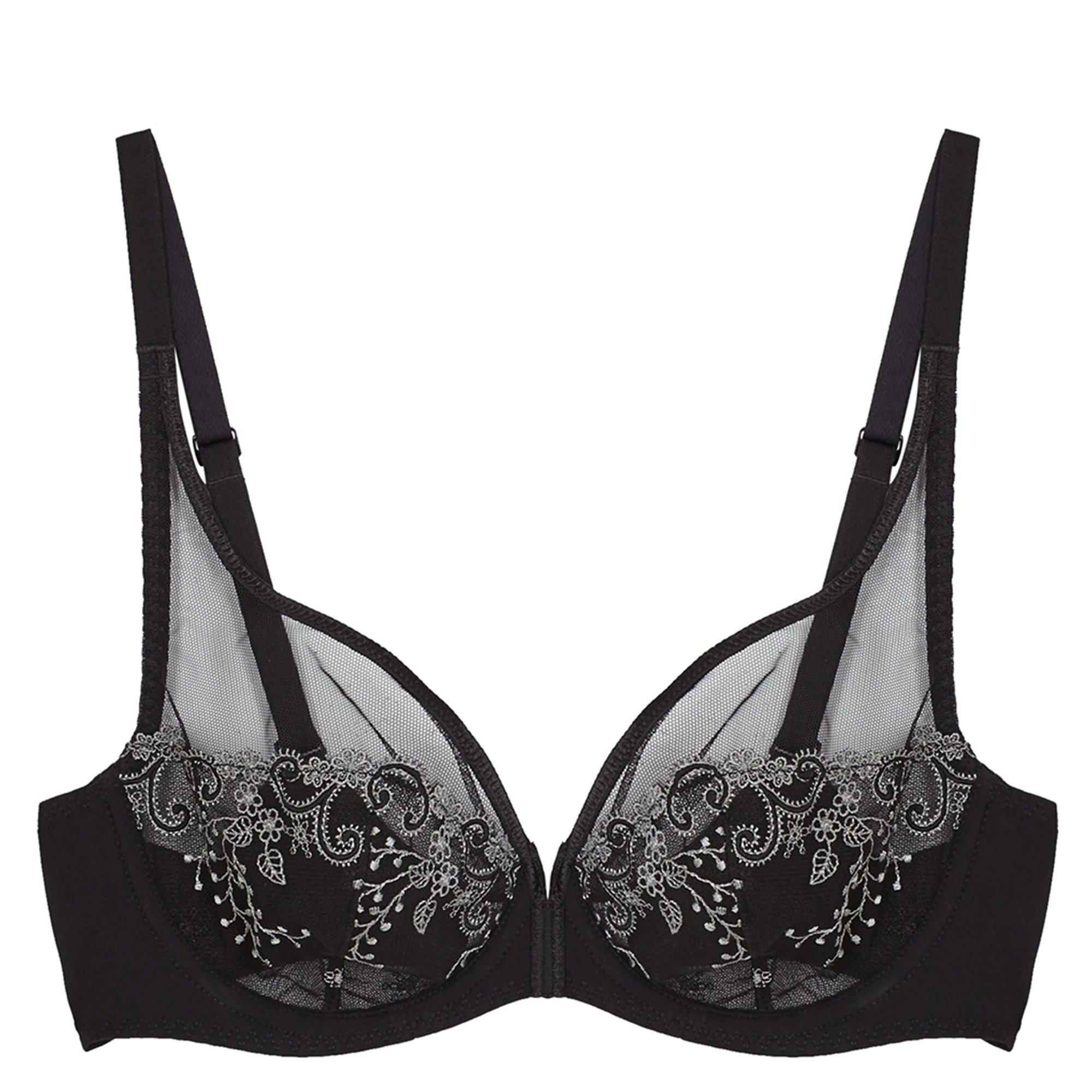 BLACK - Simone Perele - DELICE WING FLORAL EMBROID FUL - 1