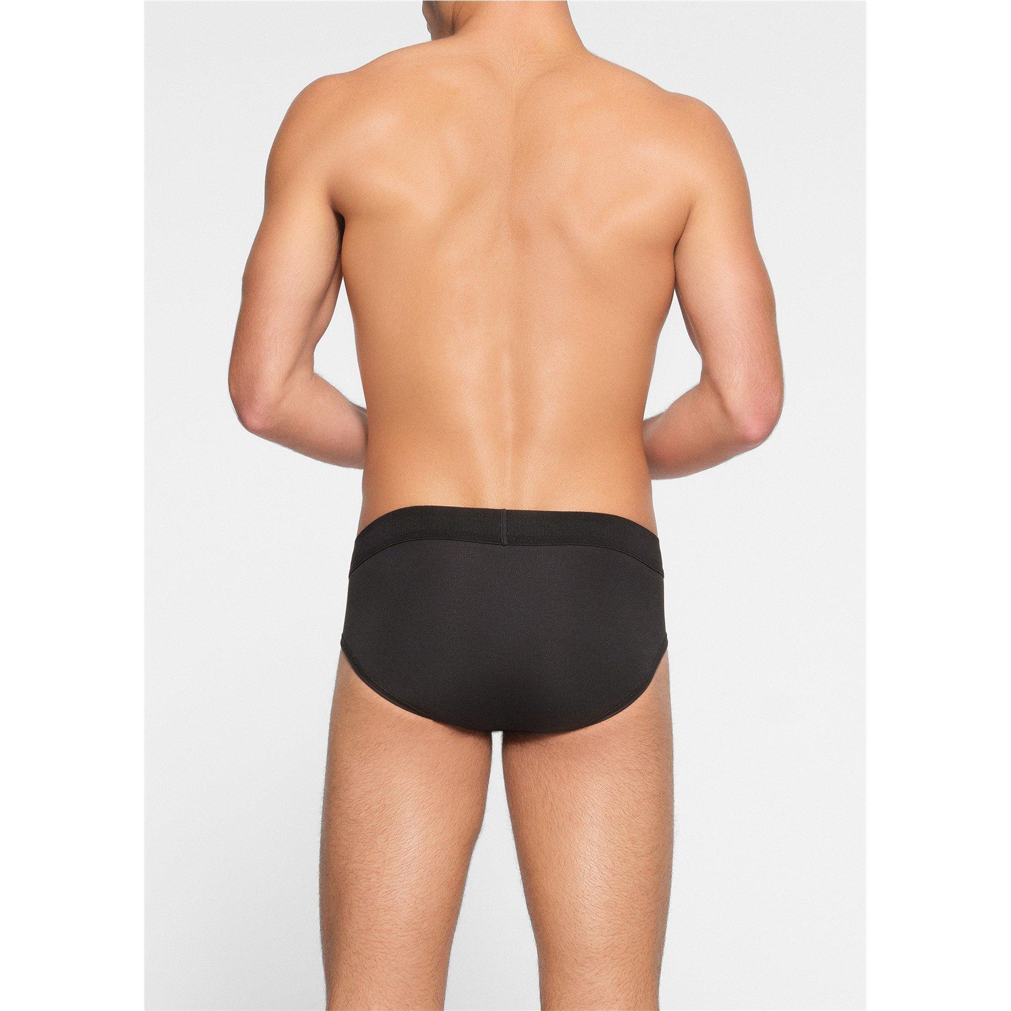 BLACK - SKIMS - Men's 3 Pack Cotton Briefs - 3