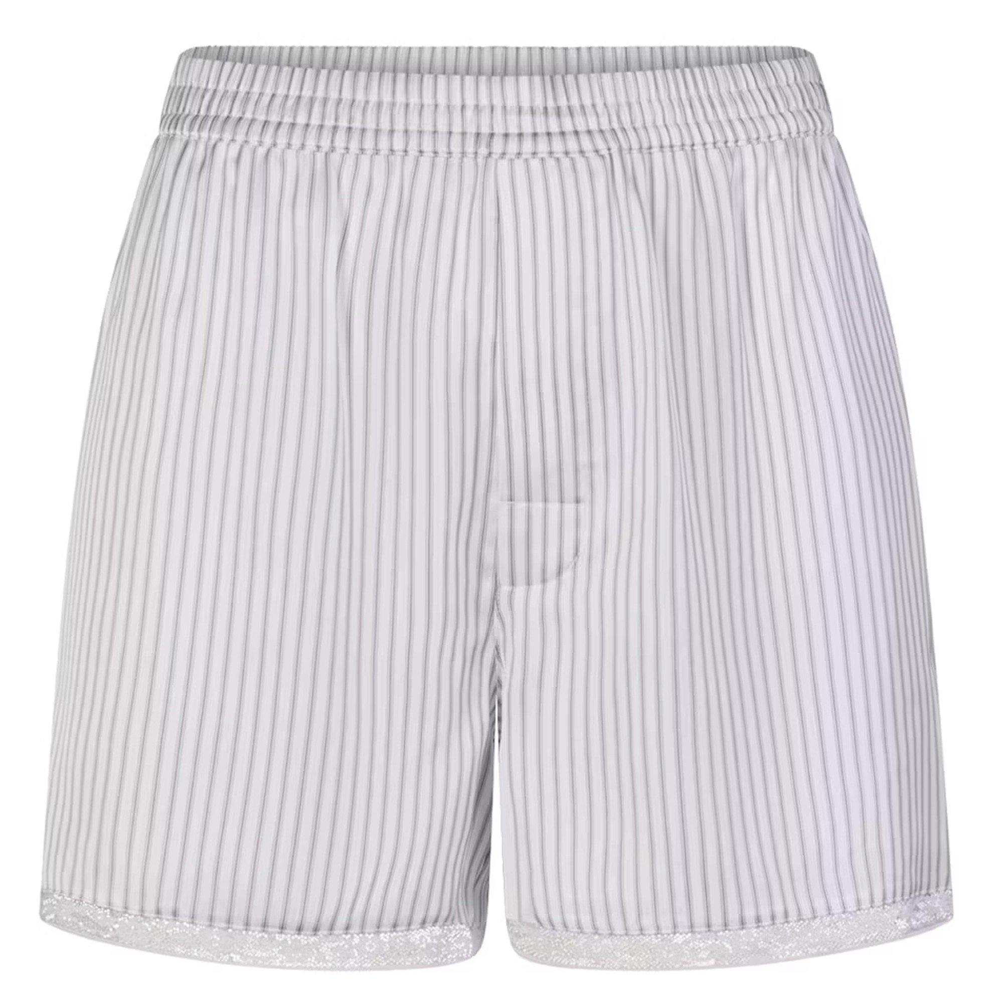 SKIMS Women's Striped Lace Relaxed-Fit Boxer