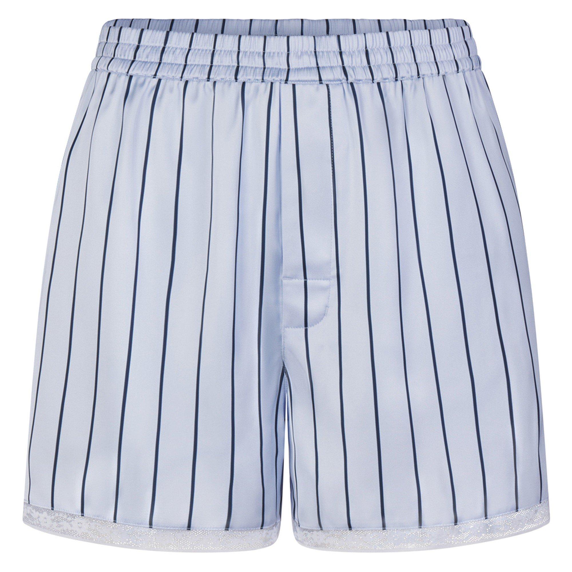 BLUE AND OTHER - SKIMS - B WOVEN SHINE LACE BOXER