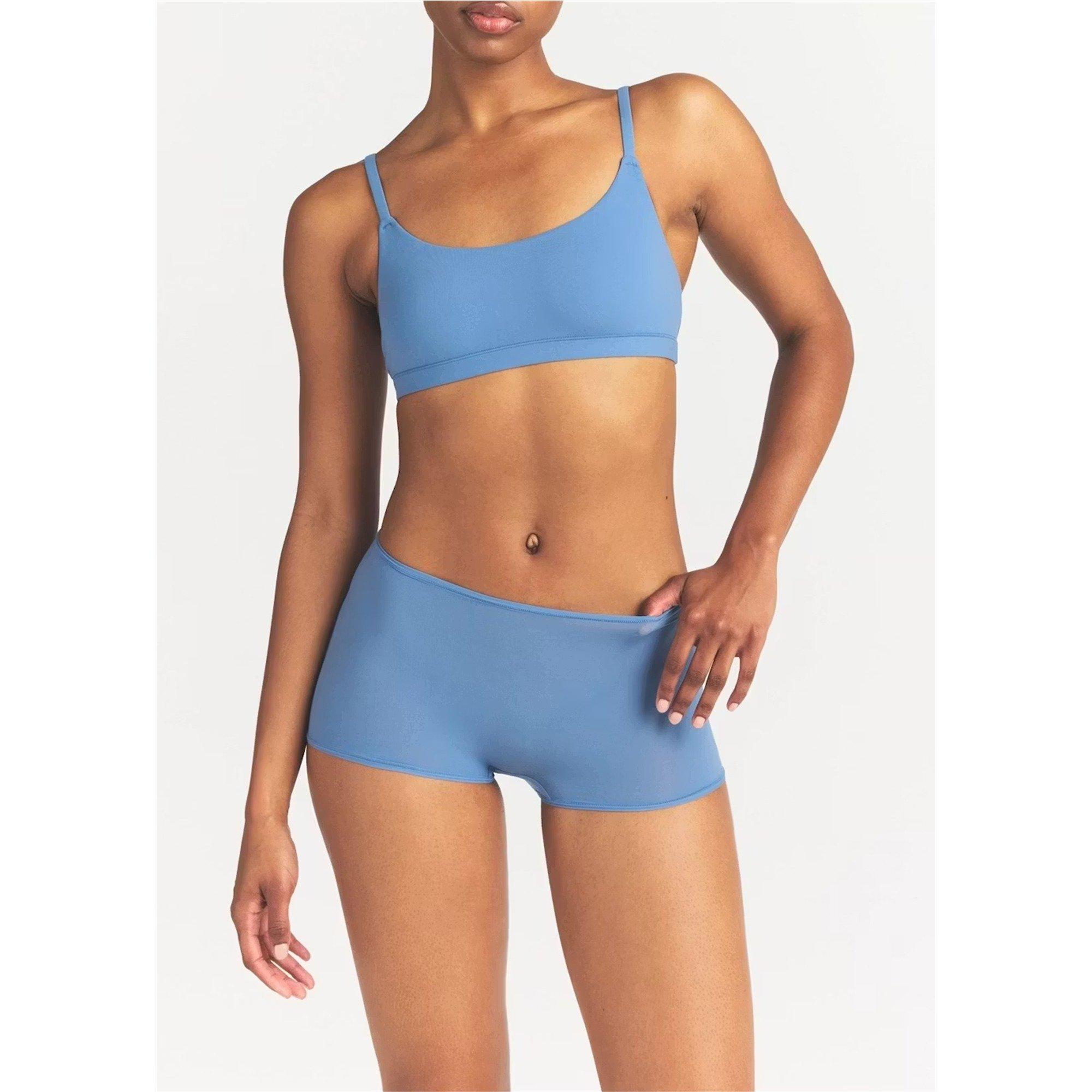 BLUE - SKIMS - Women's Fits Everybody High-Waist Boy Shorts - 4