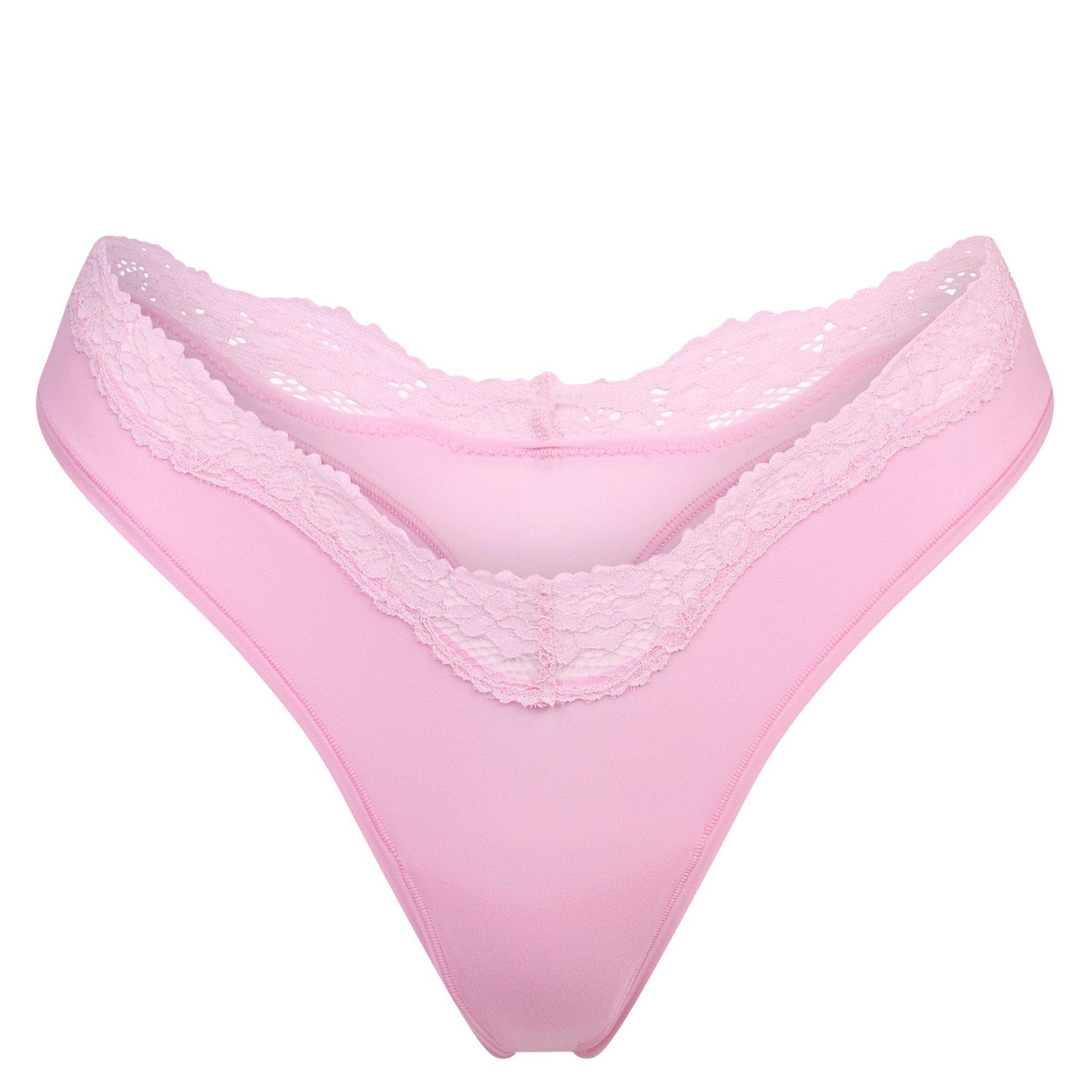 PINK - SKIMS - T FITS EVERYBODY LACE THONG