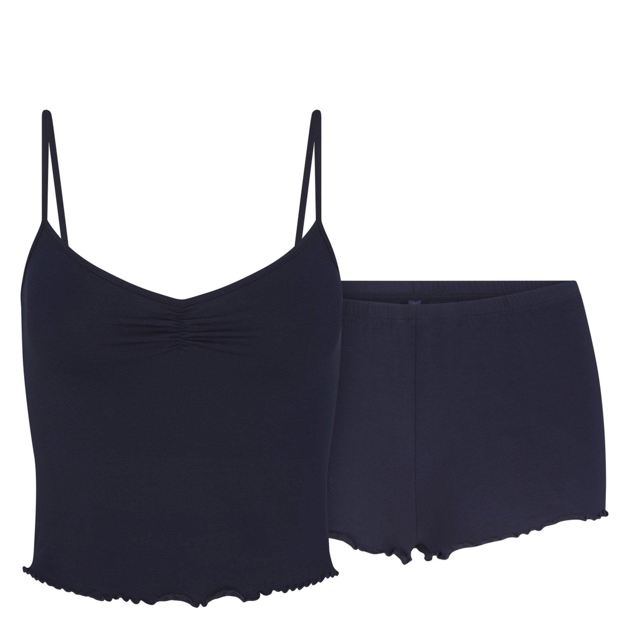 SKIMS S SLEEP CAMI SET NAVY
