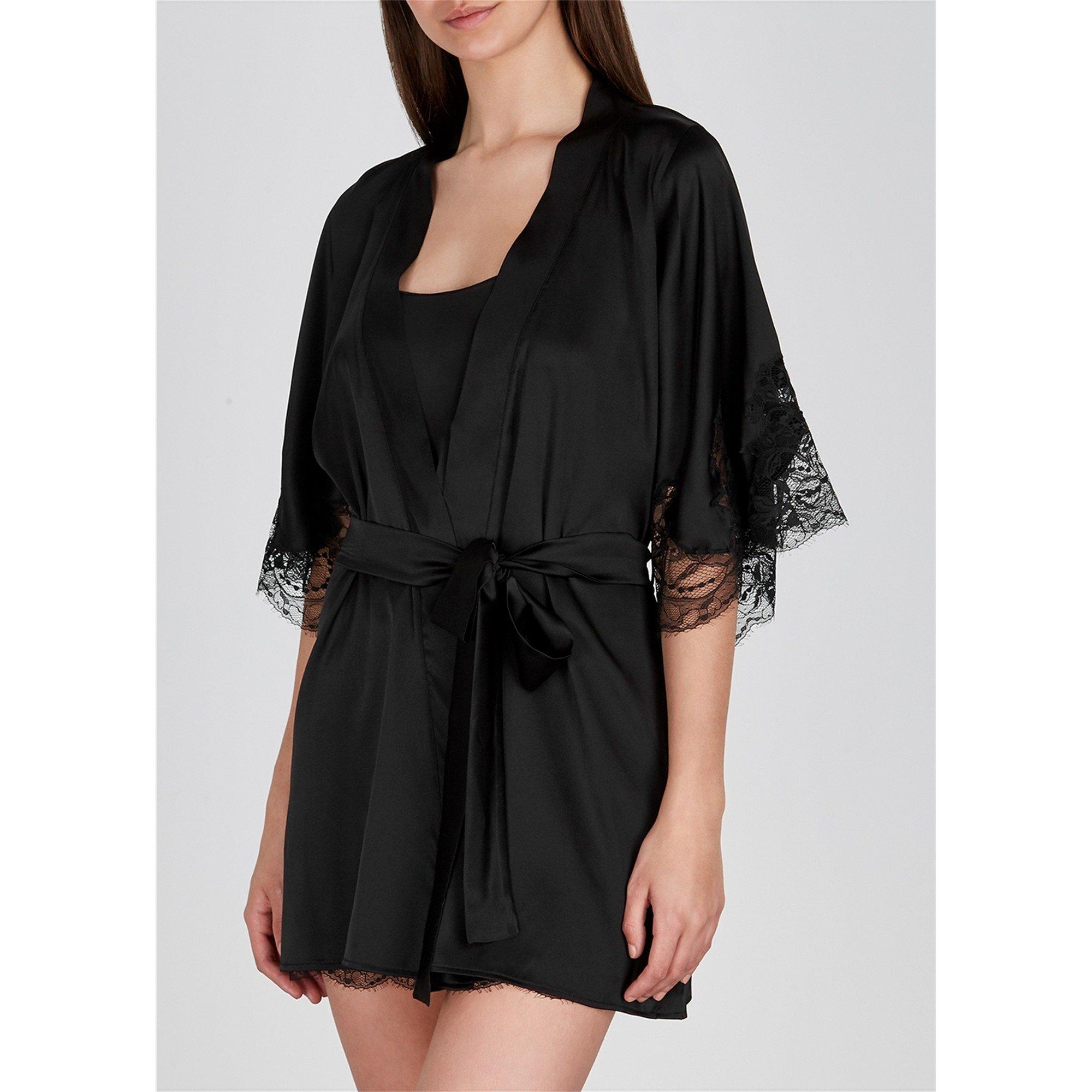 BLACK - Fleur of England - SIG SILK ROBE - 2