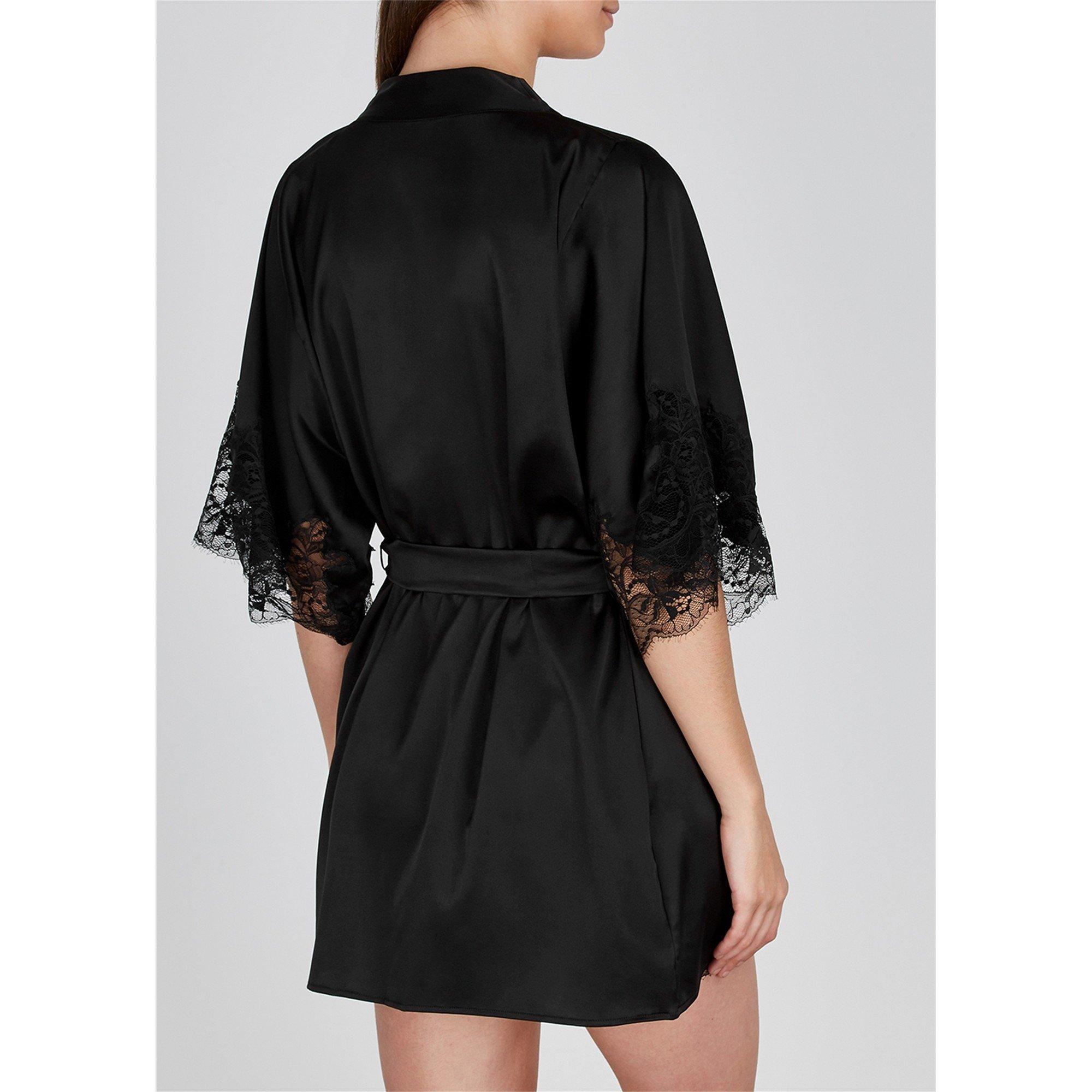 BLACK - Fleur of England - SIG SILK ROBE - 3