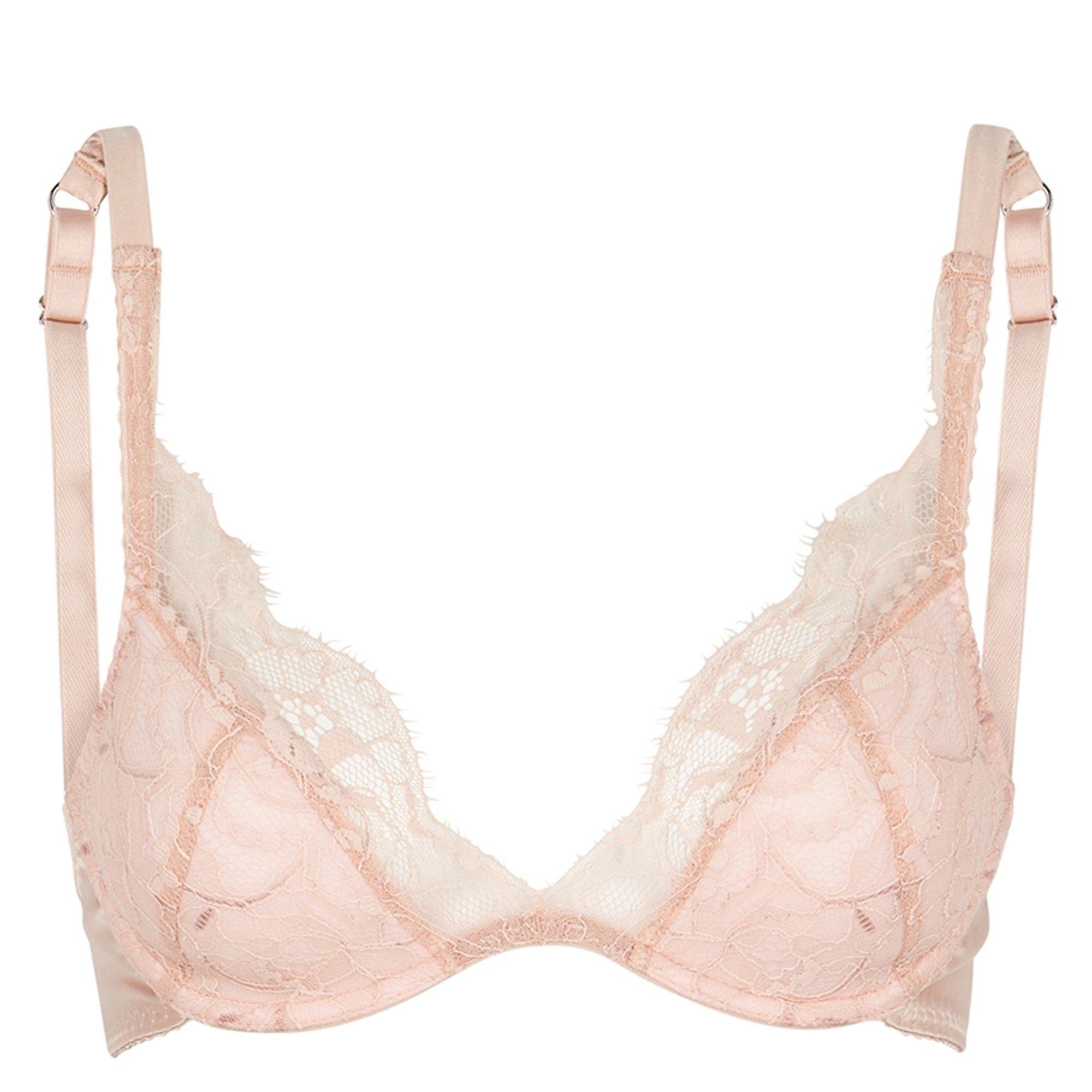 NUDE - Fleur of England - SIG LACE PAD PLUNGE BRA - 1