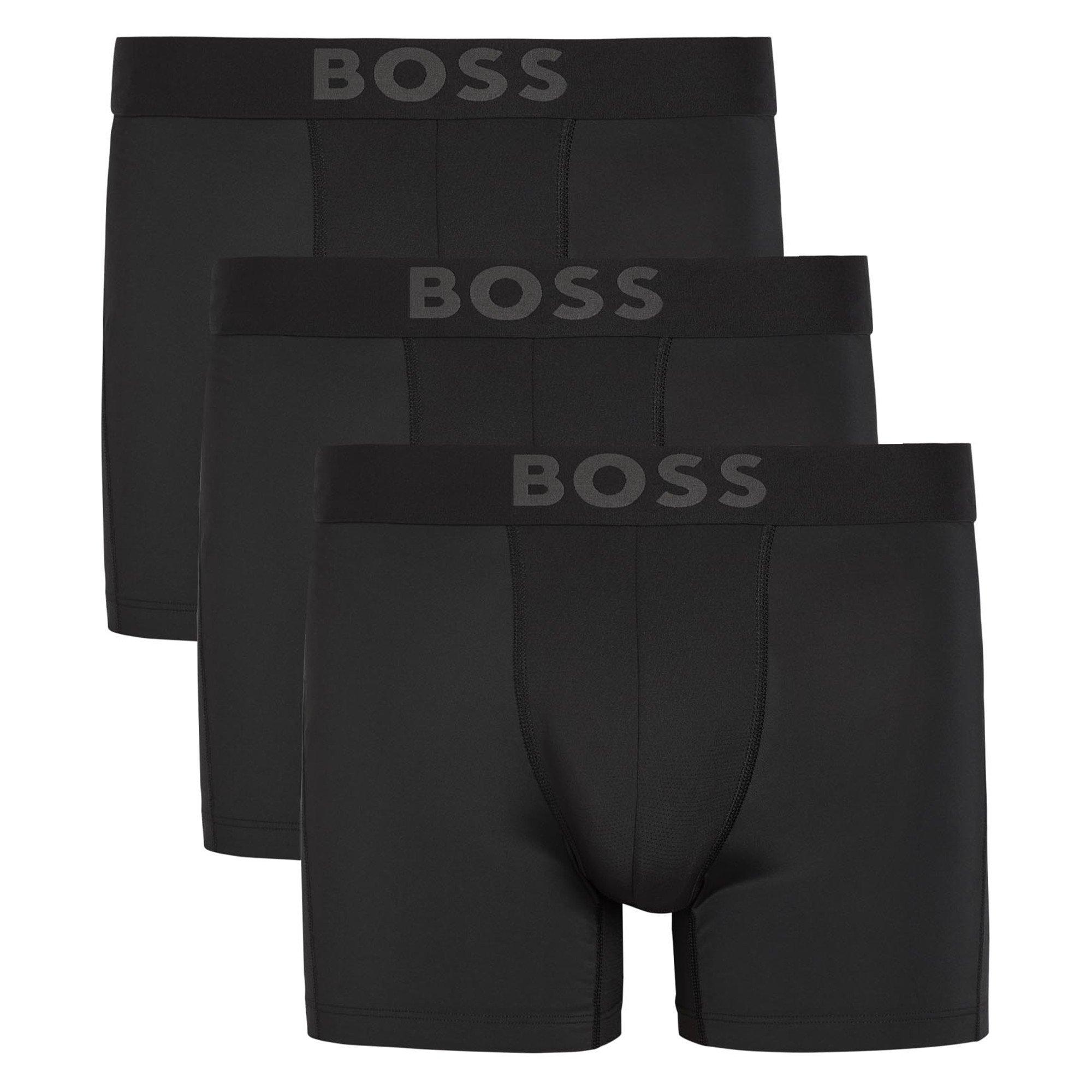 BLACK - Hugo - HUGO BOSS BoxerBr 3P Active