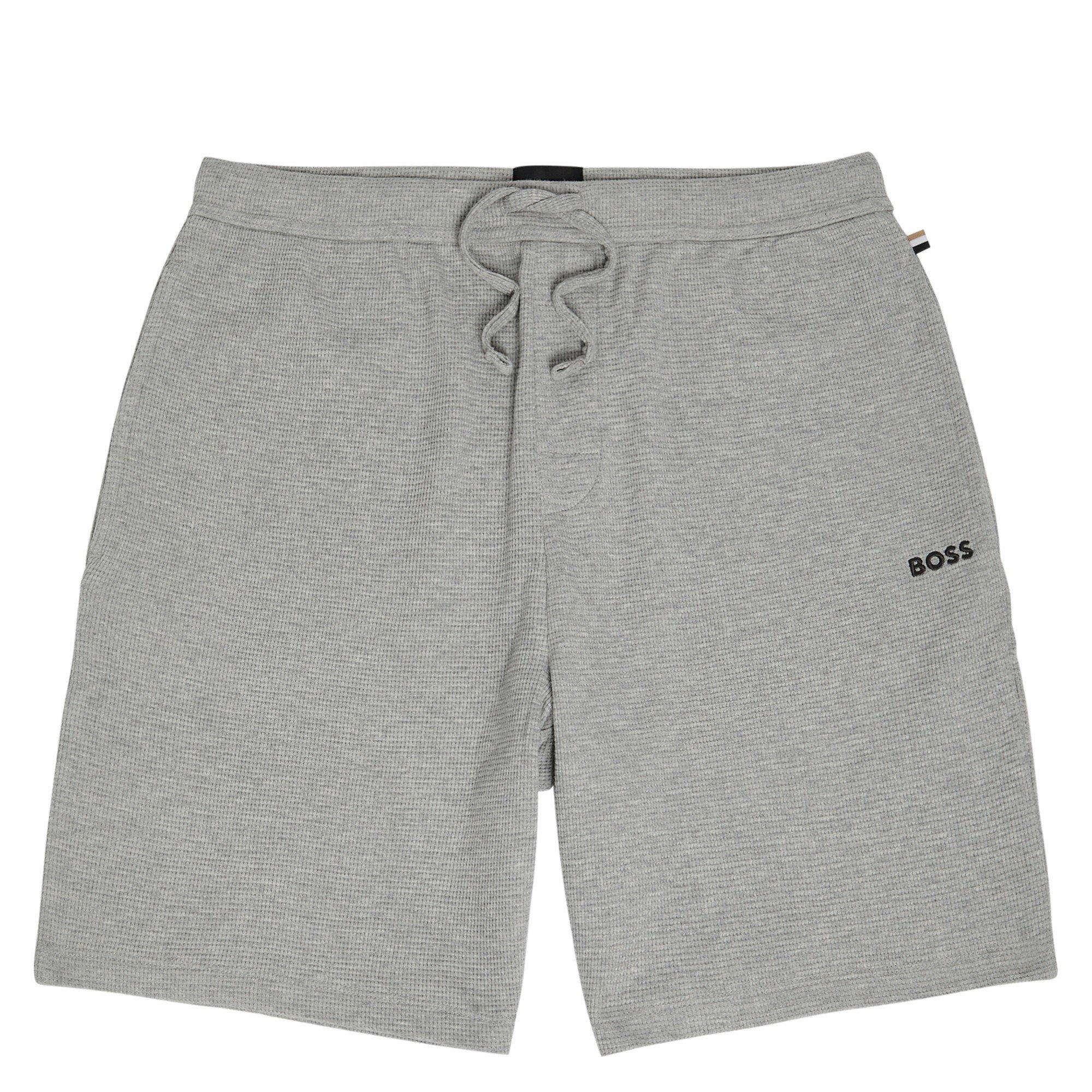 GREY - Hugo - HUGO BOSS Waffle Shorts