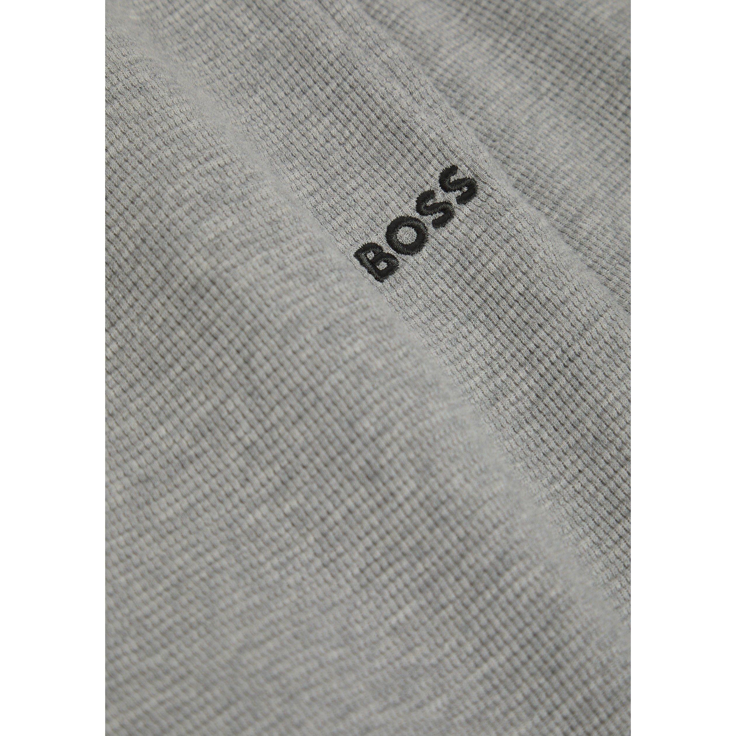 GREY - Hugo - Men's Waffle Cotton Pyjama Shorts - 4
