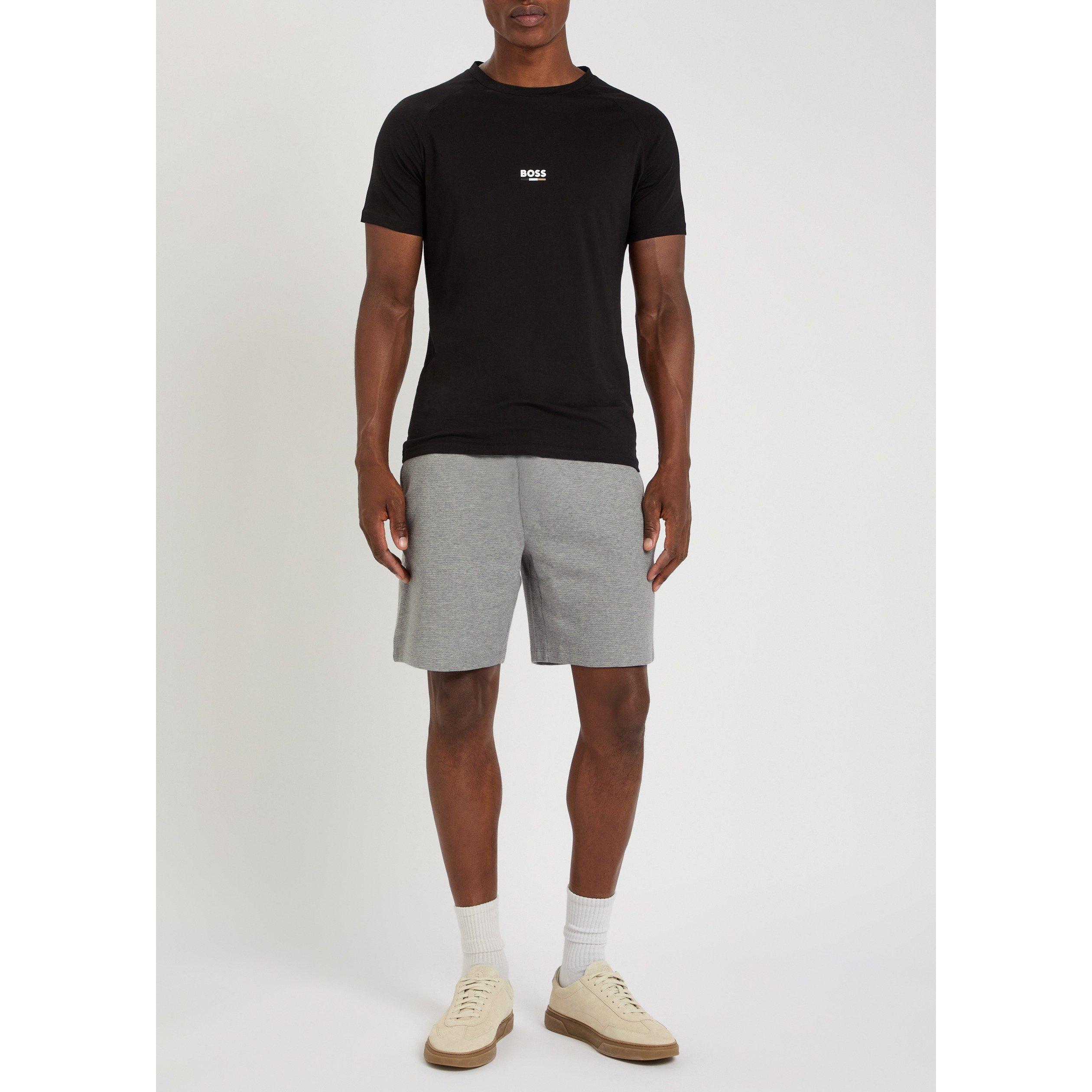 GREY - Hugo - Men's Waffle Cotton Pyjama Shorts - 5