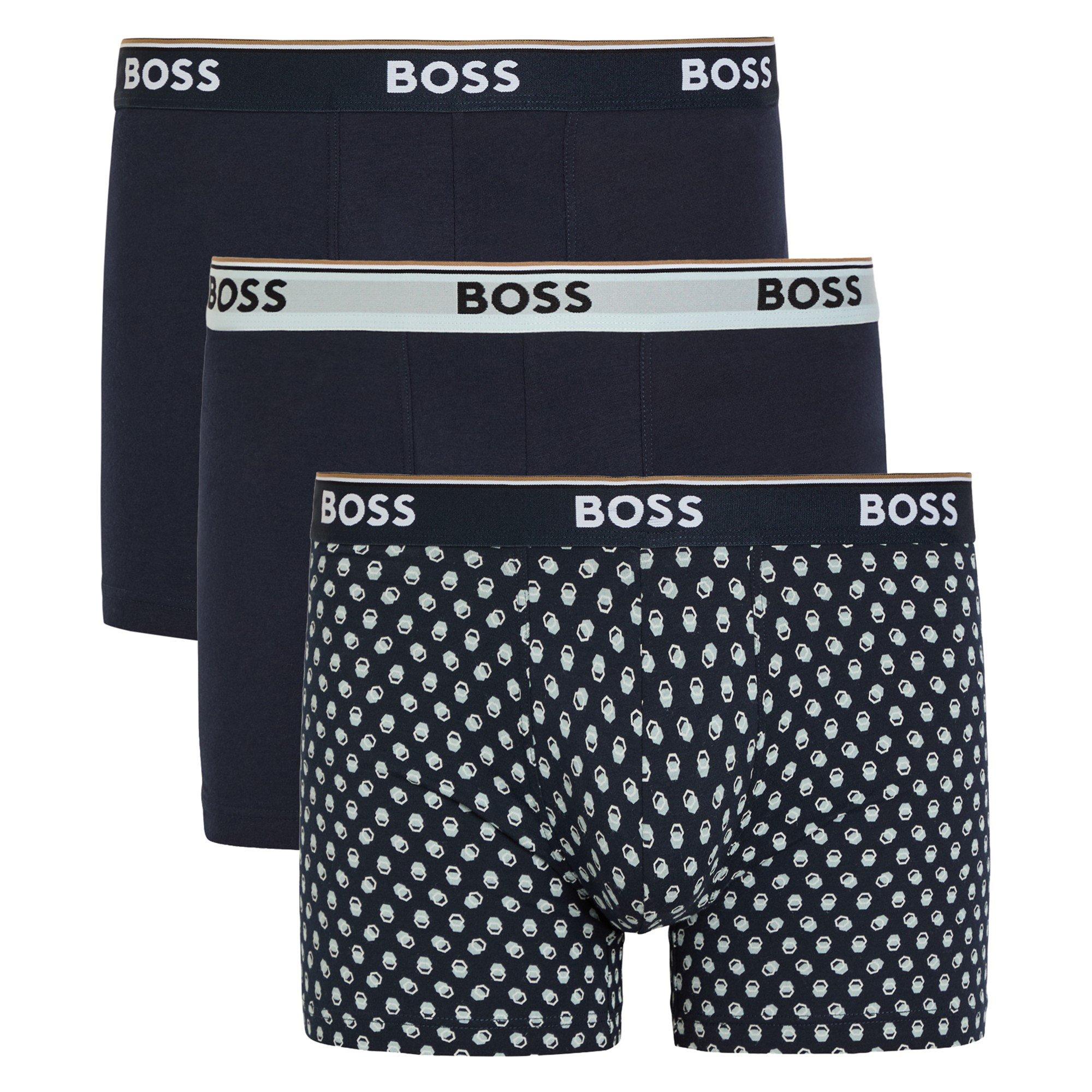BLUE - Hugo - HUGO BOSS BoxerBr 3P Power Des