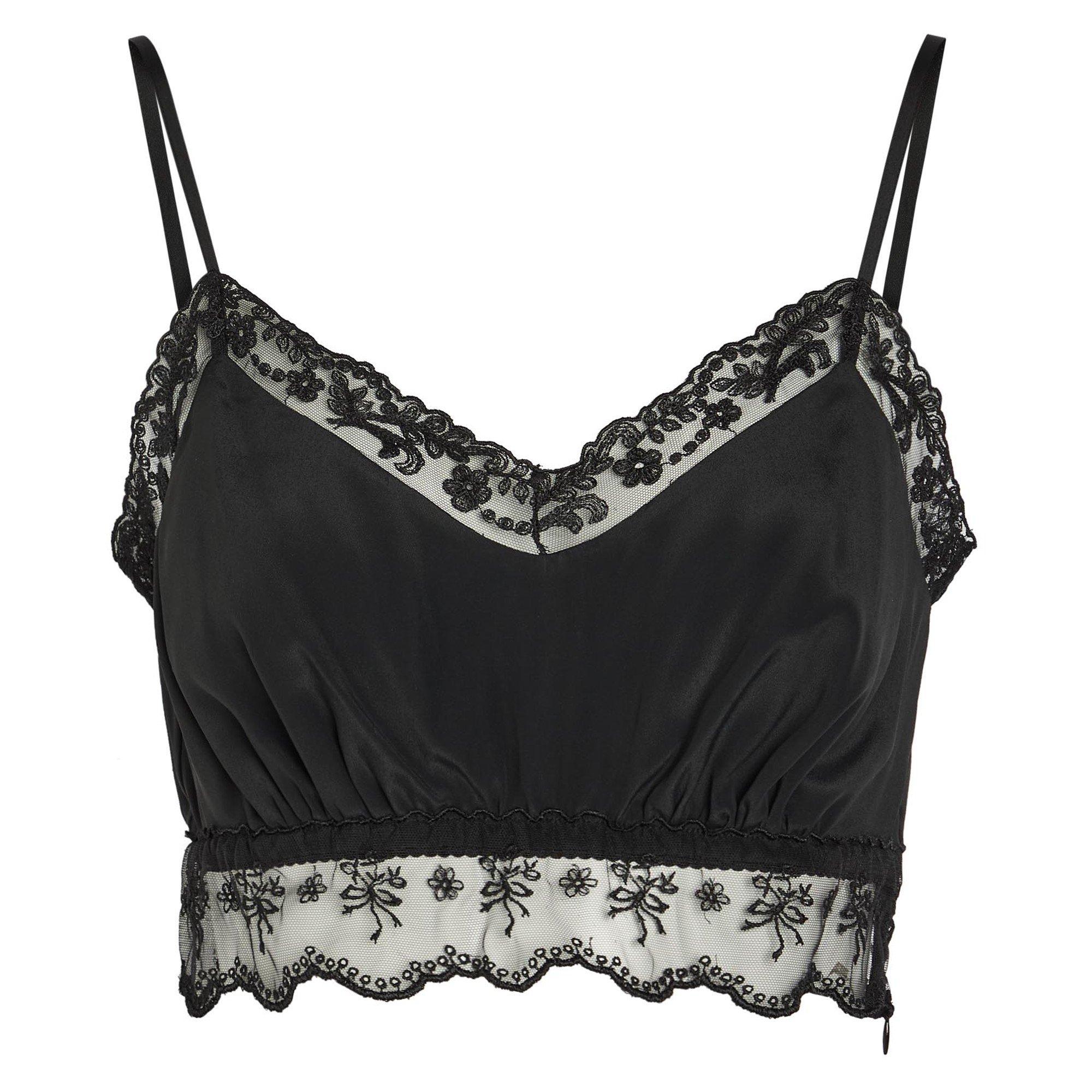 Simone Rocha LACE TRIM NEGLIGEE BRALETTE