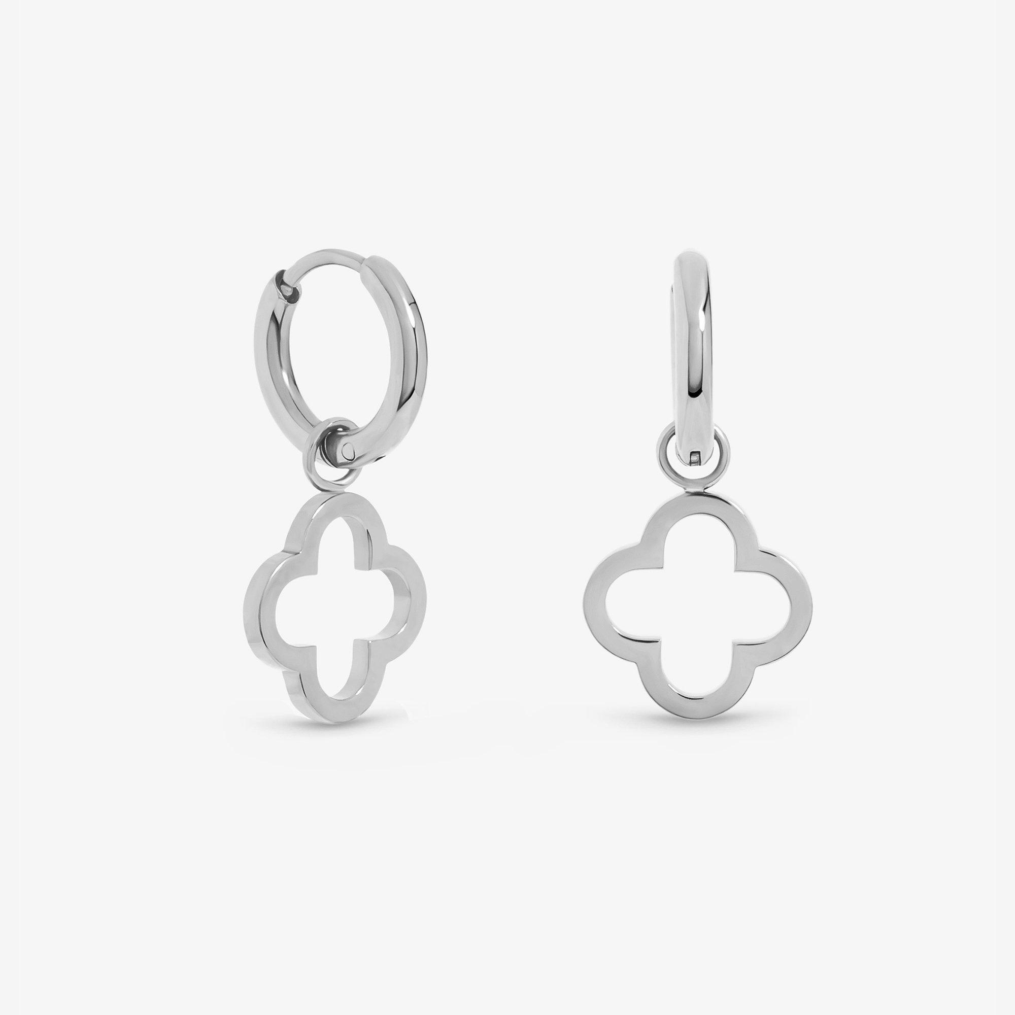 Silver - Jon Richard - Sterling Silver Plated Waterproof Clover Huggies