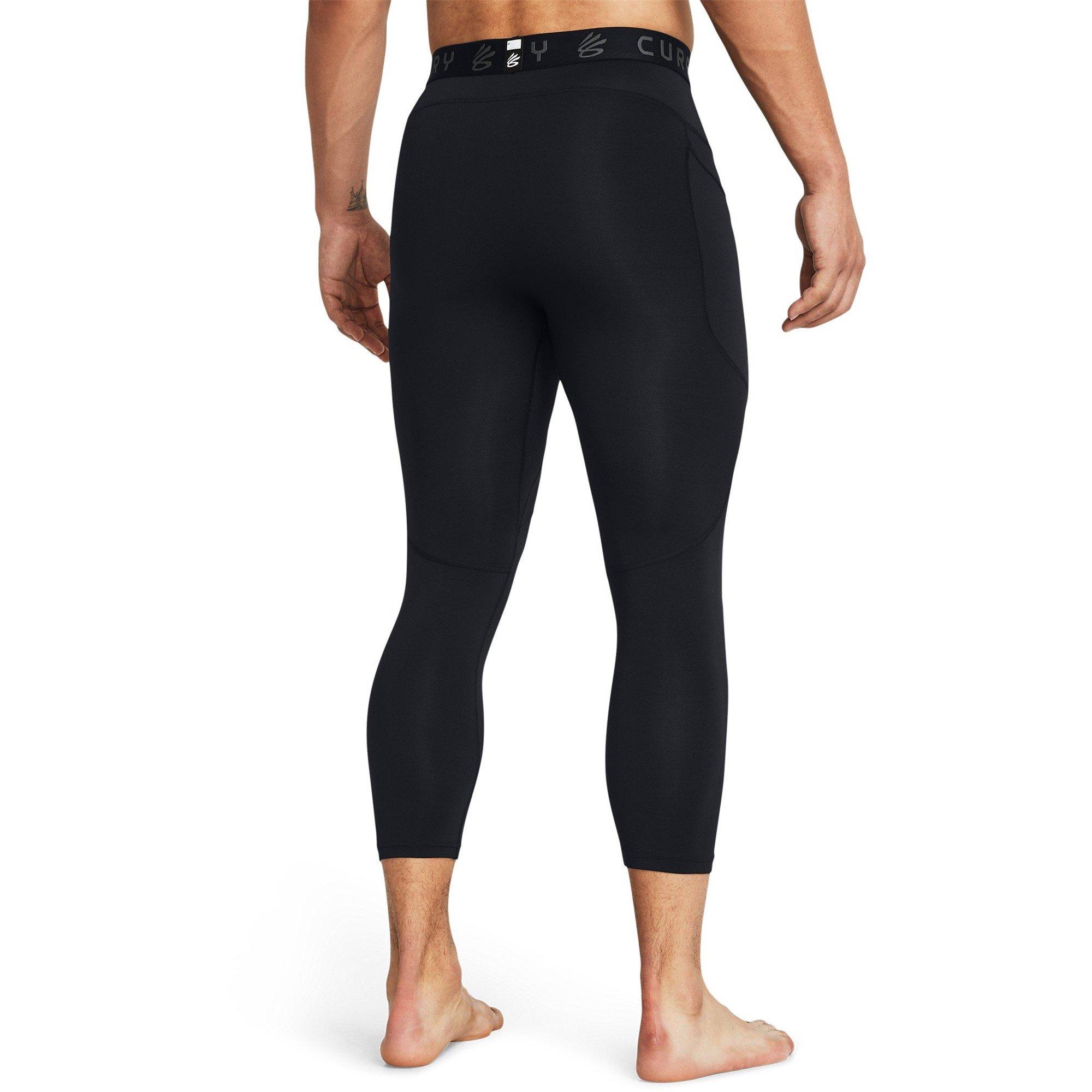 Zwart - Under Armour - Under Armour Ua Curry Brand 3/4 Lgs Baselayer Legging Mens - 4