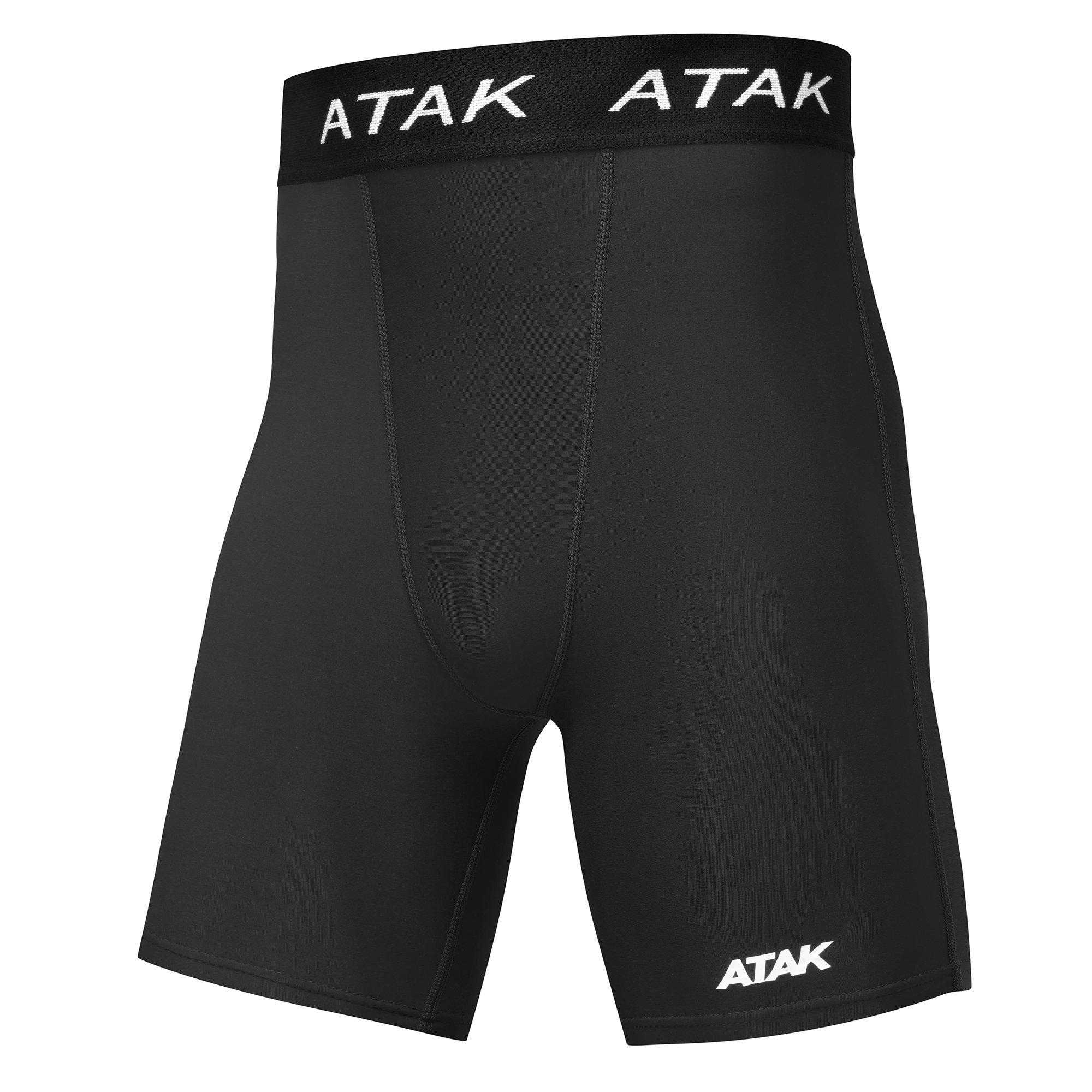 Black - ATAK Sports - Atak Compression Shorts Senior - 1