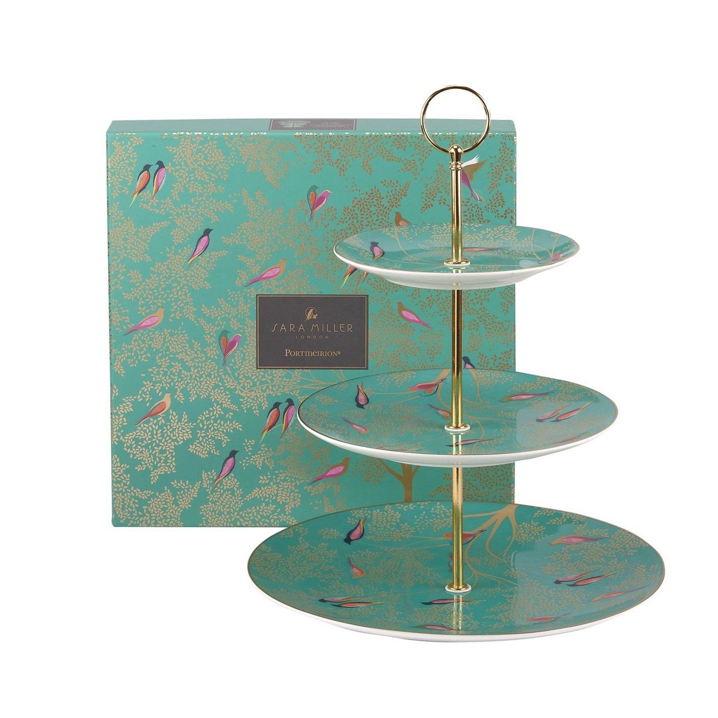 Sara Miller London  Miller Chelsea Cake Stand - Green