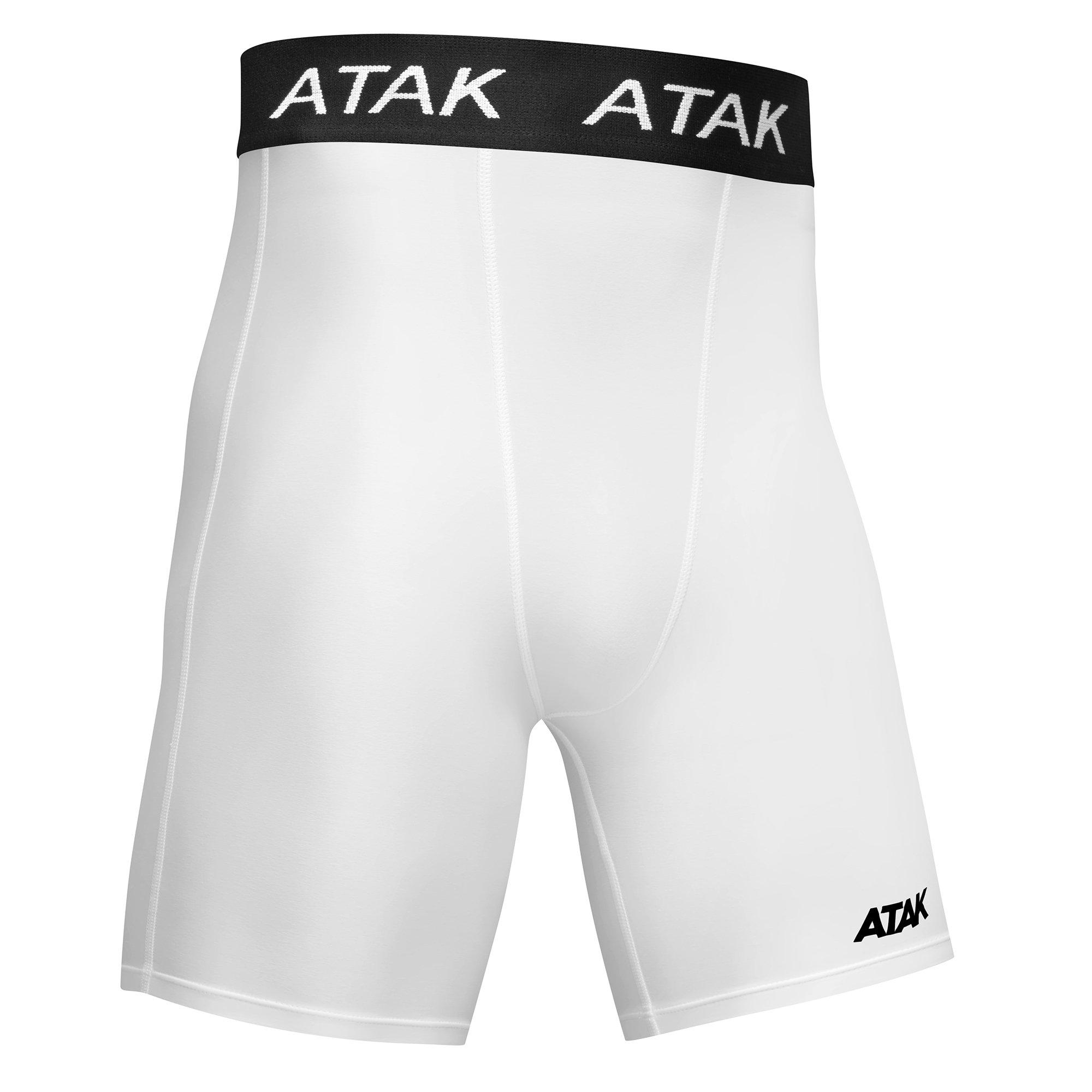 White - ATAK Sports - Atak Compression Shorts Junior - 2