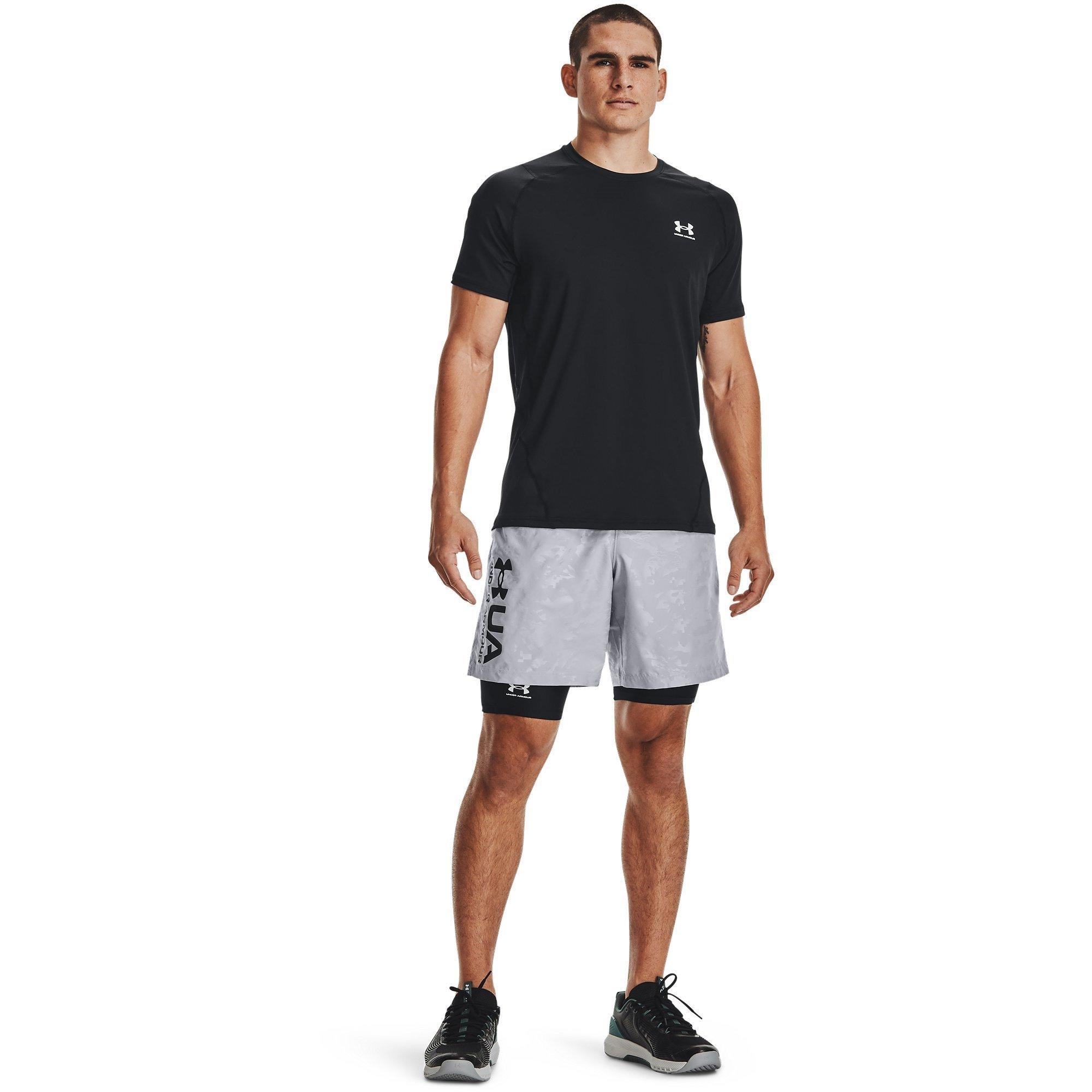 Black/White - Under Armour - HeatGear Pocket Mens Base Layer Bottoms - 5