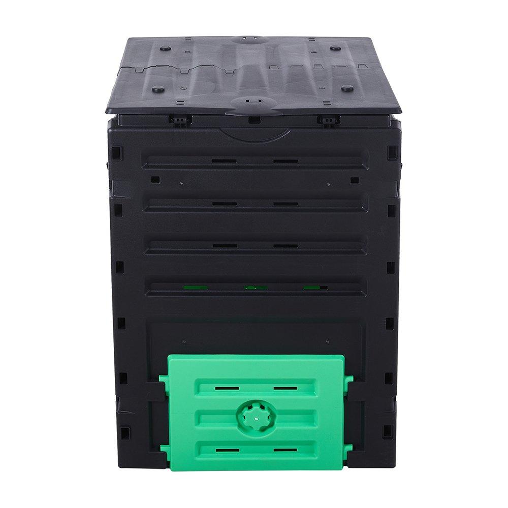 Black - Breeins - 450L Garden Compost Bin - 1