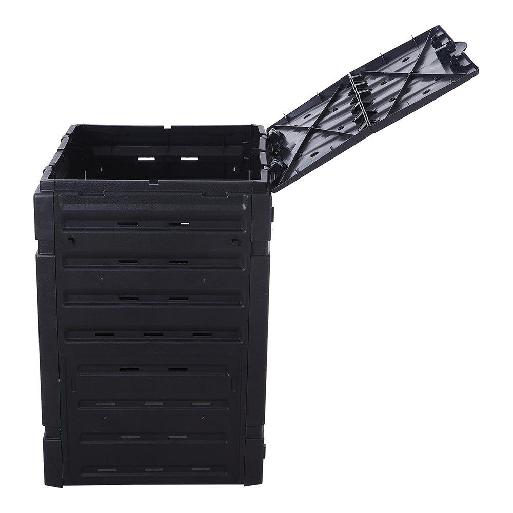 Black - Breeins - 450L Garden Compost Bin - 3