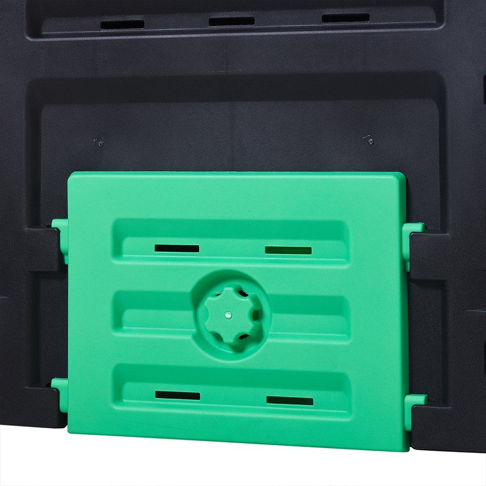 Black - Breeins - 450L Garden Compost Bin - 7