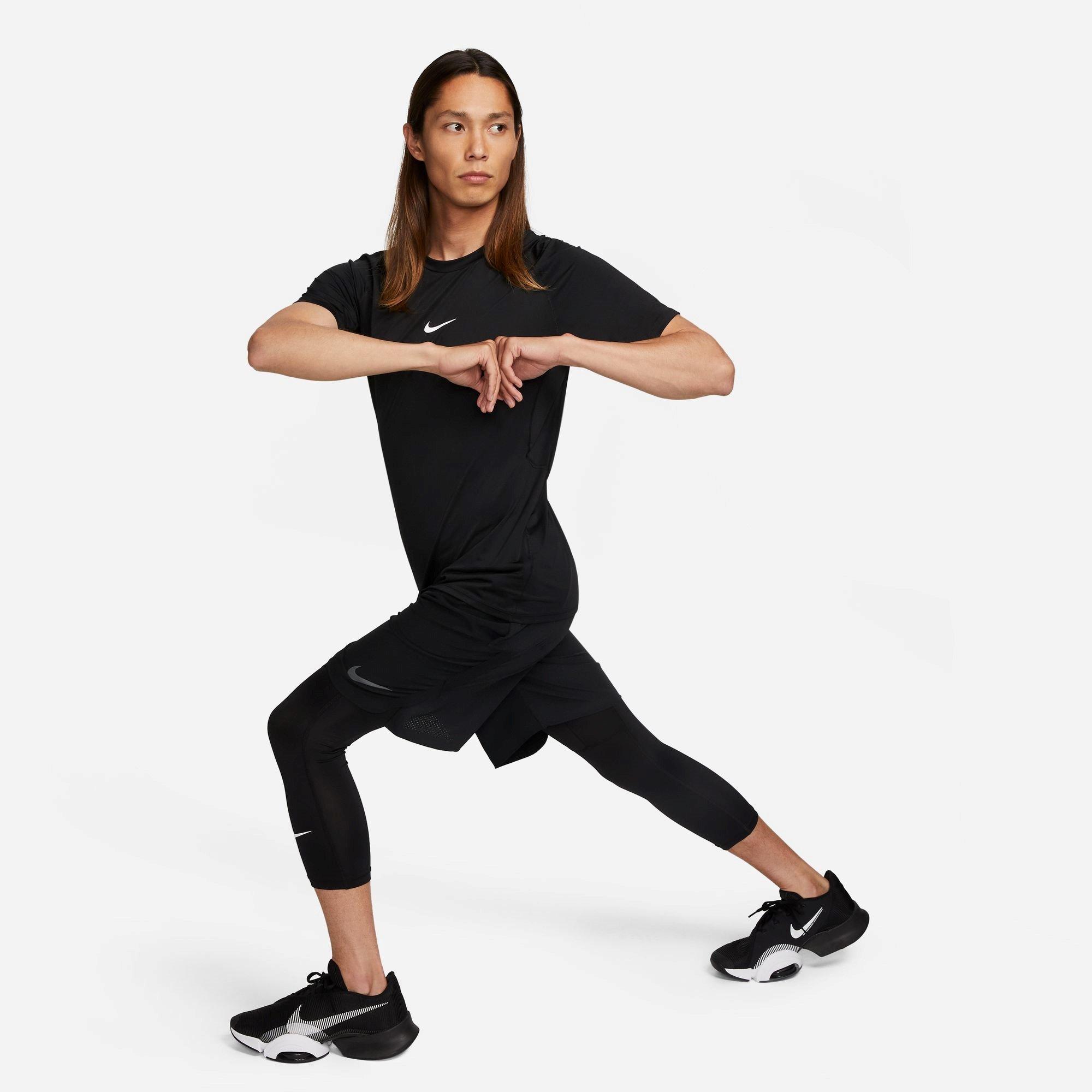 Black/White - Nike - Dri-Fit three quarter Tights - 7