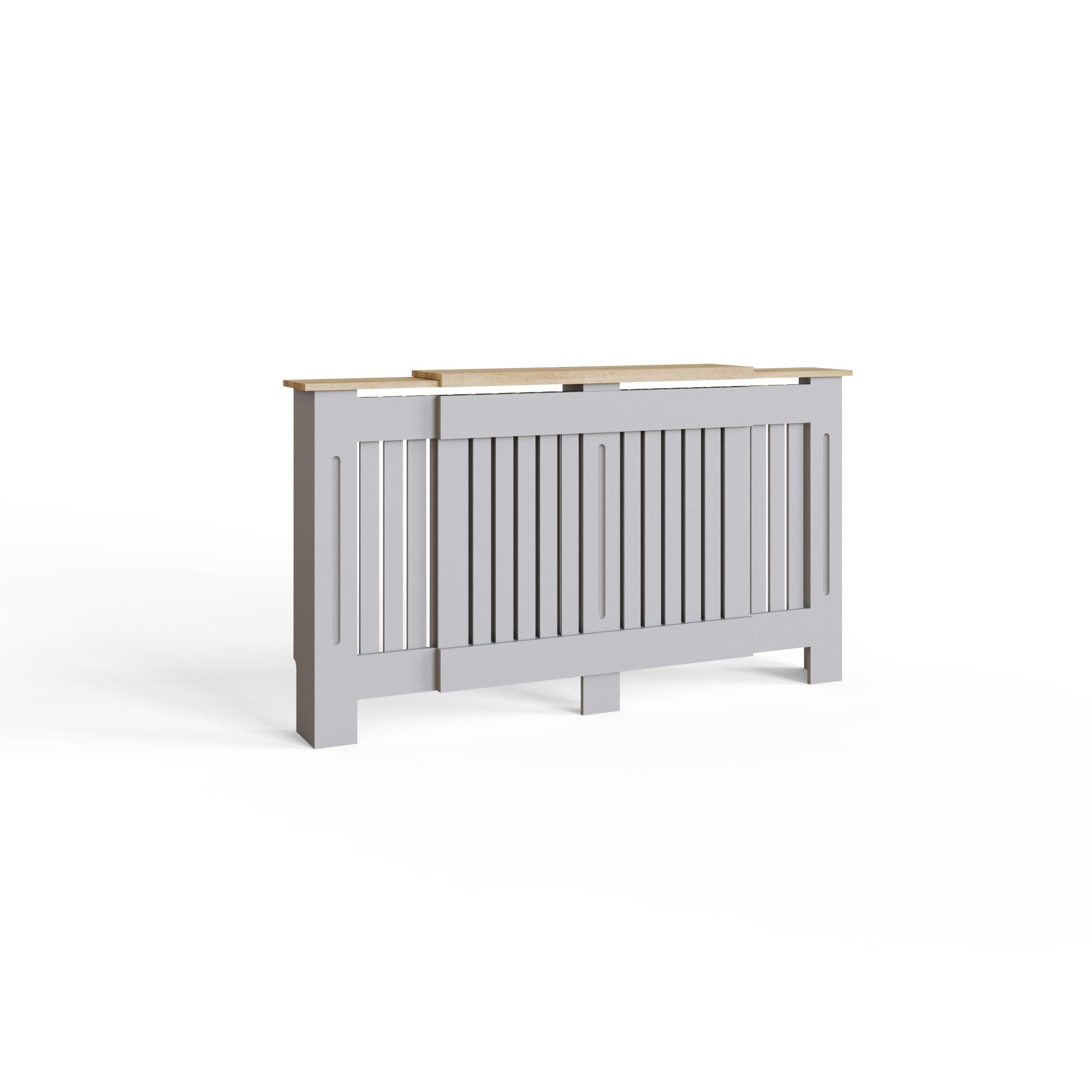 Grey - GFW - Longslow Adjustable Radiator Cover Grey - 6