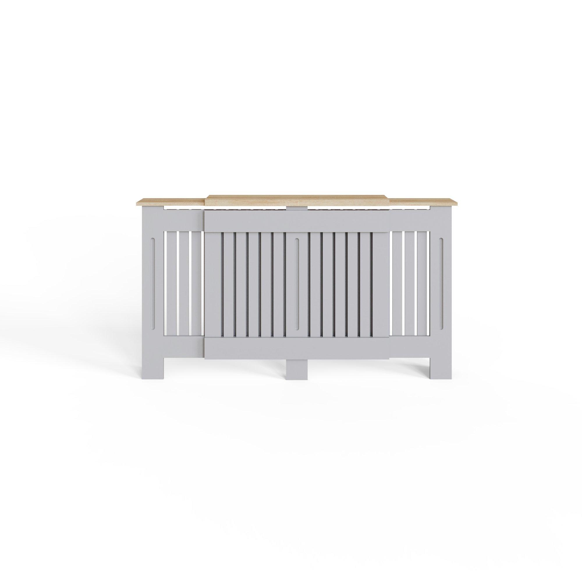 Grey - GFW - Longslow Adjustable Radiator Cover Grey - 8