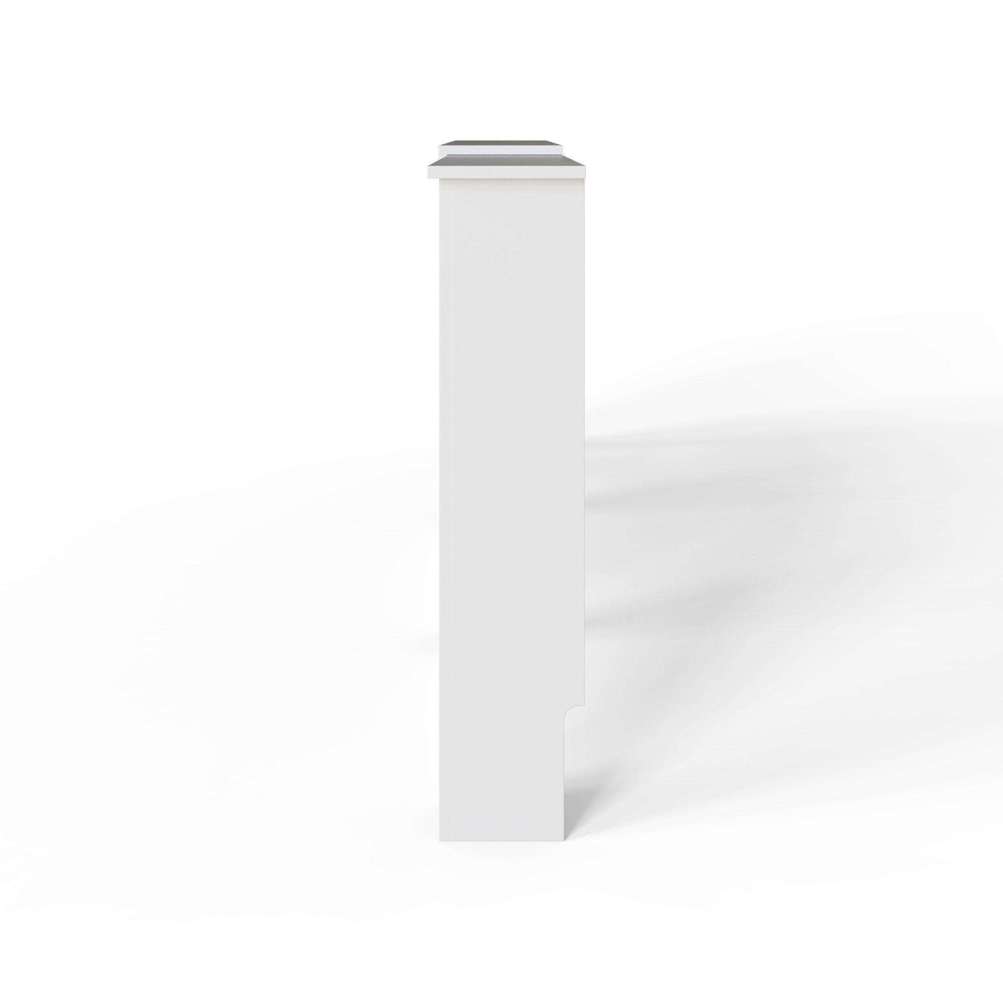 White - GFW - Kobe Chevron Adjustable Radiator Cover White - 9