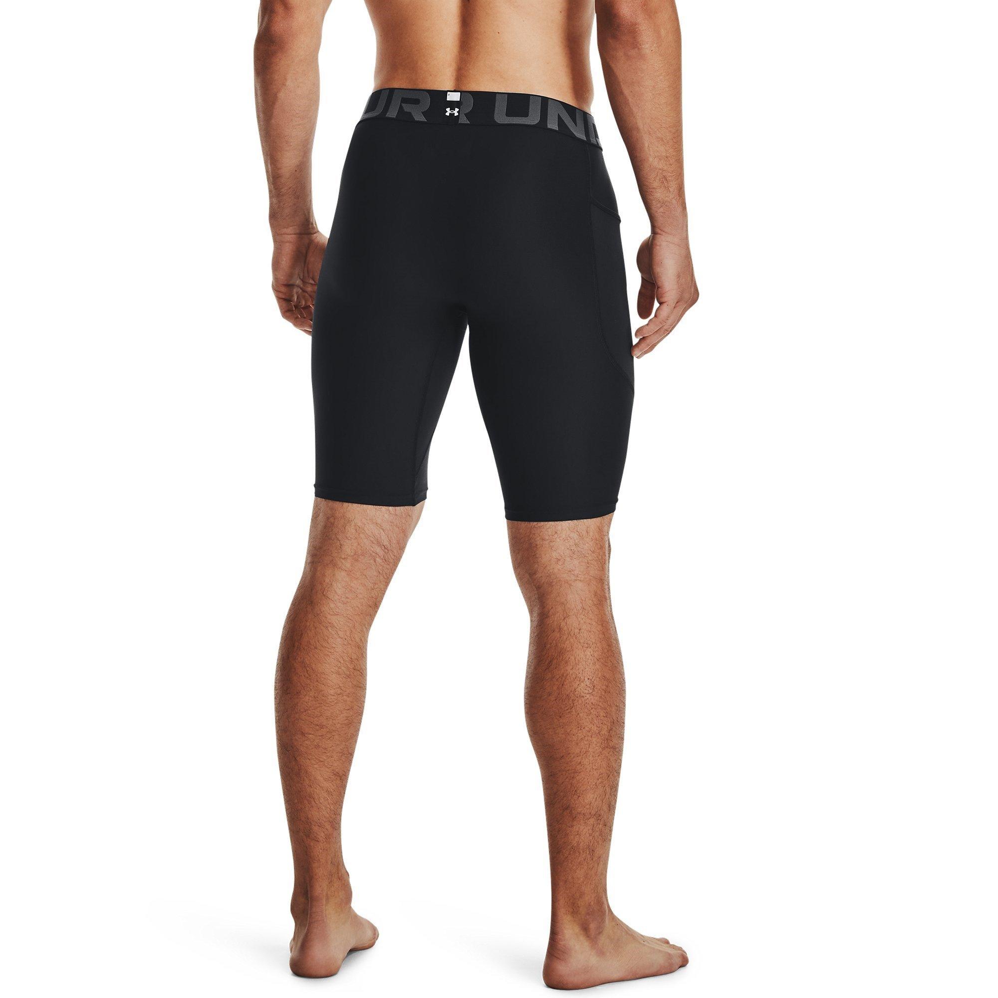 Black - Under Armour - Armour HeatGear® Pocket Long Shorts Men's - 4