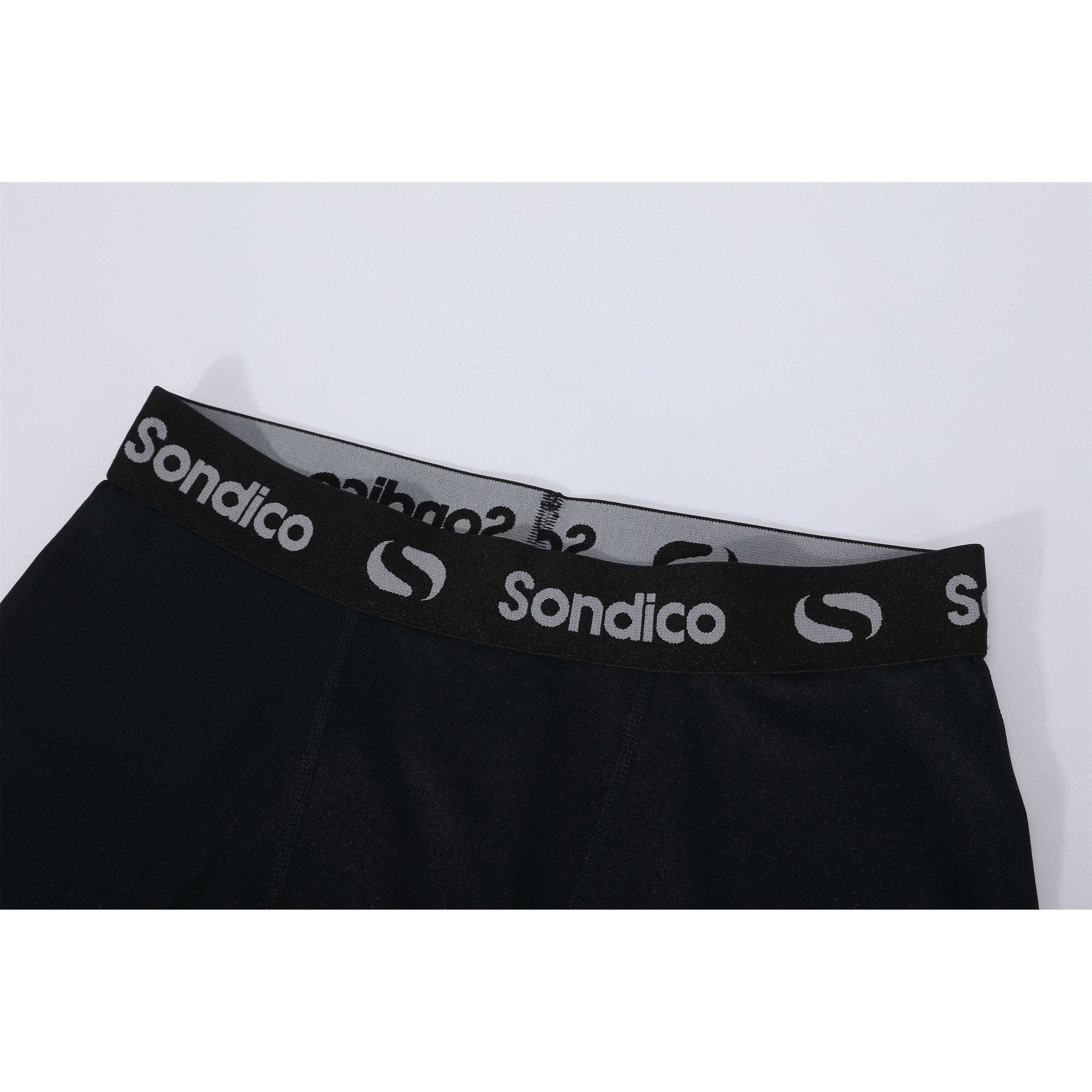 Crna - Sondico - Core Three Quarter Base Layer Tights Mens - 6