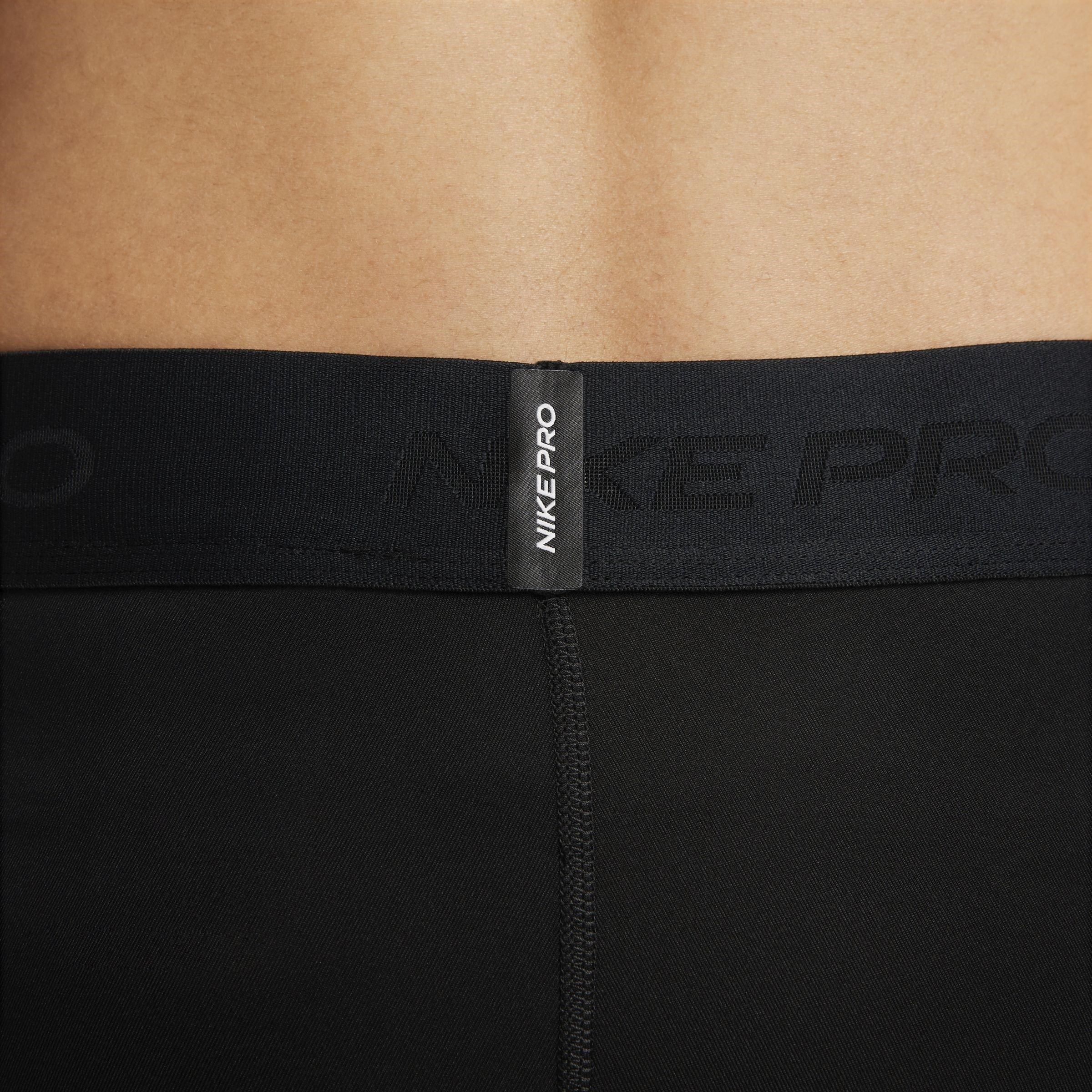 Black/White - Nike - Pro Dri FIT Mens Base Layer Shorts - 6