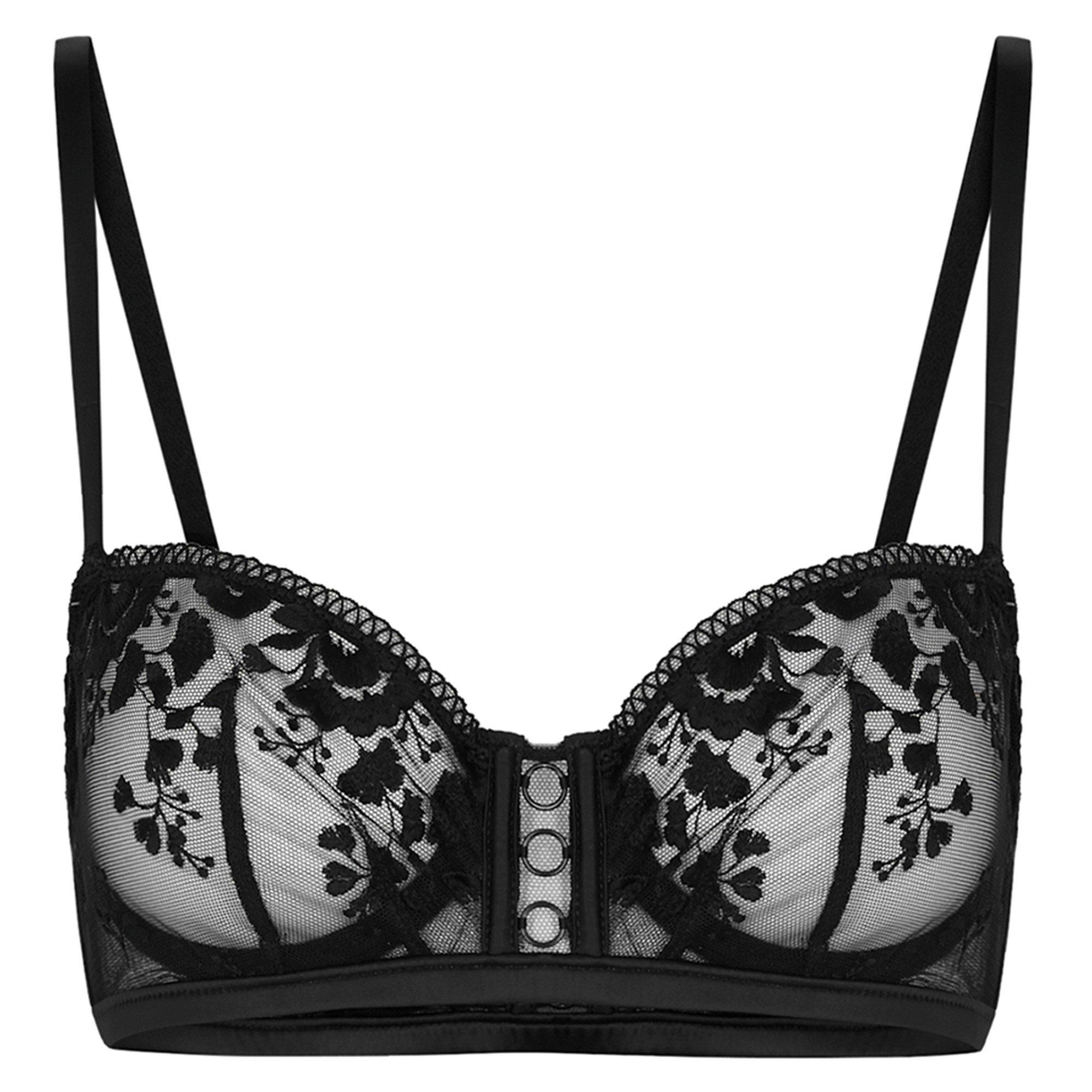 BLACK - Simone Perele - ORPHÃ¿E HALF CUP SHEER BRA - 1