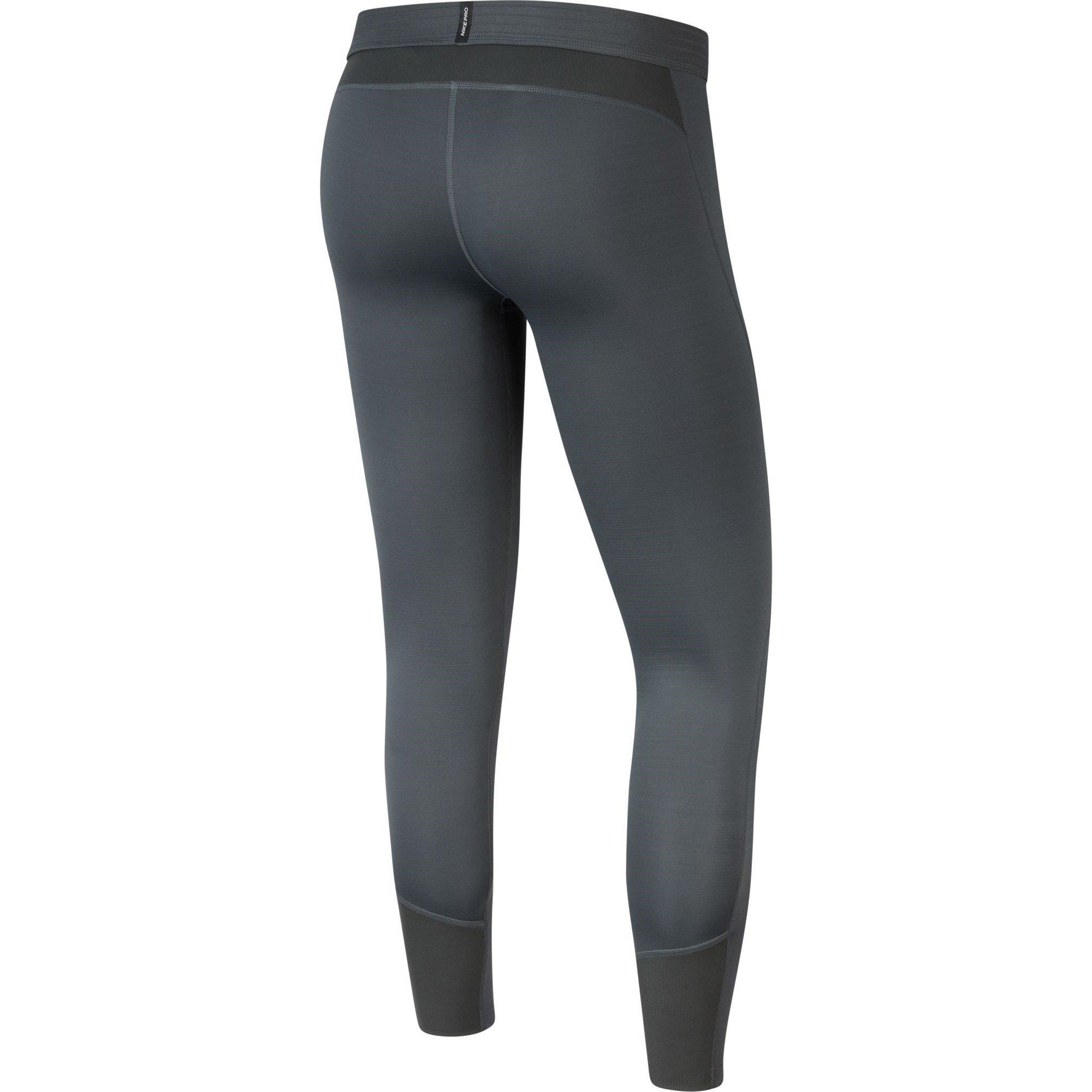 IRON GREY/IRON - Nike - Pro Warm Training Tights Mens - 2