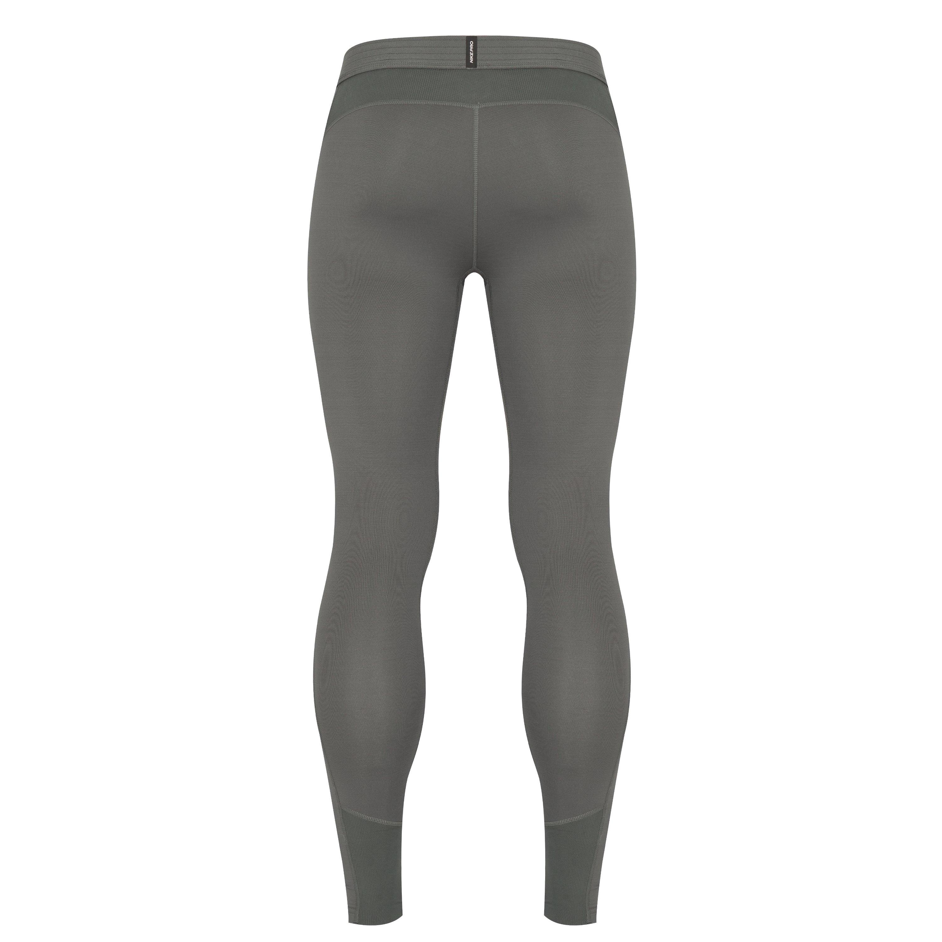 IRON GREY/IRON - Nike - Pro Warm Training Tights Mens - 9