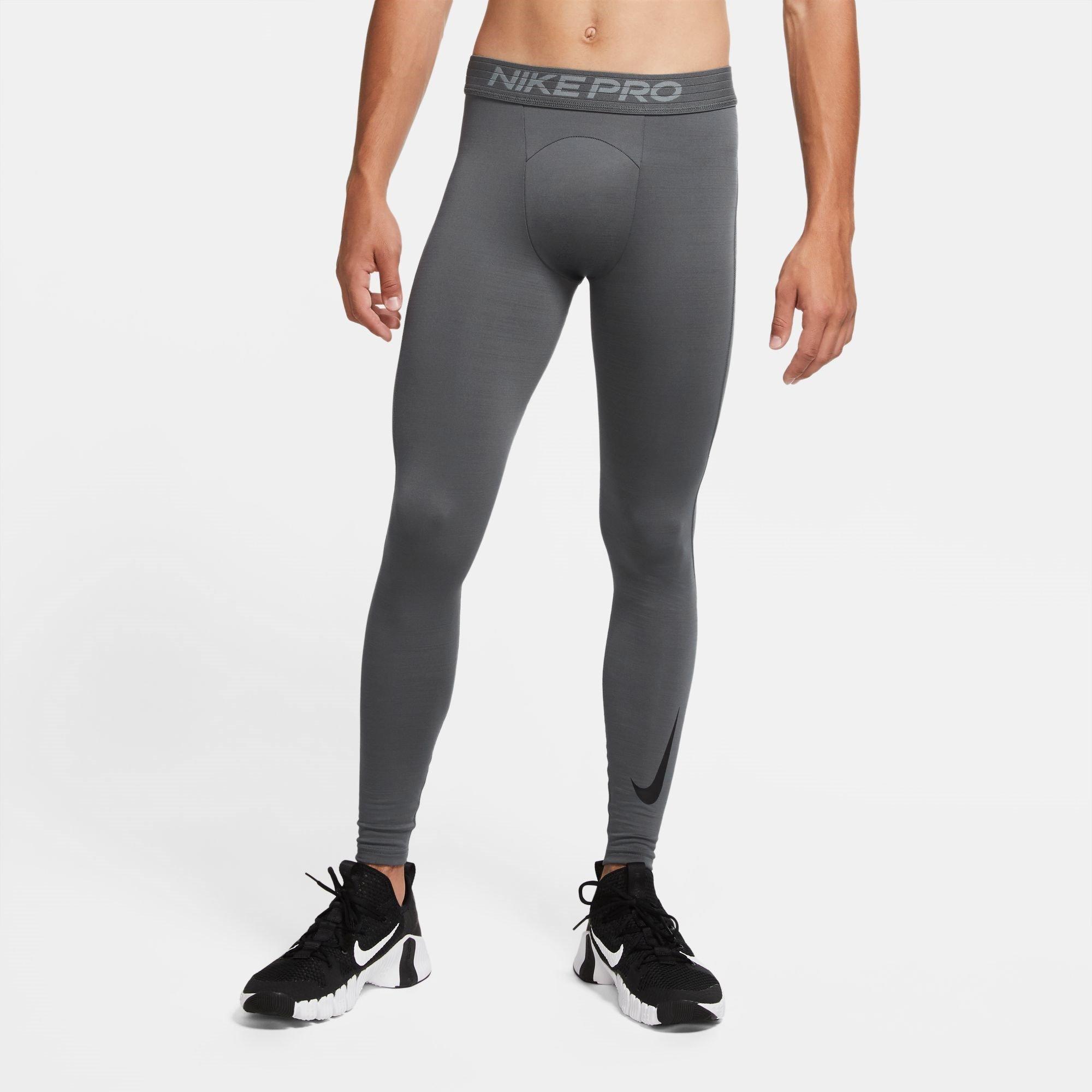 IRON GREY/IRON - Nike - Pro Warm Training Tights Mens - 3