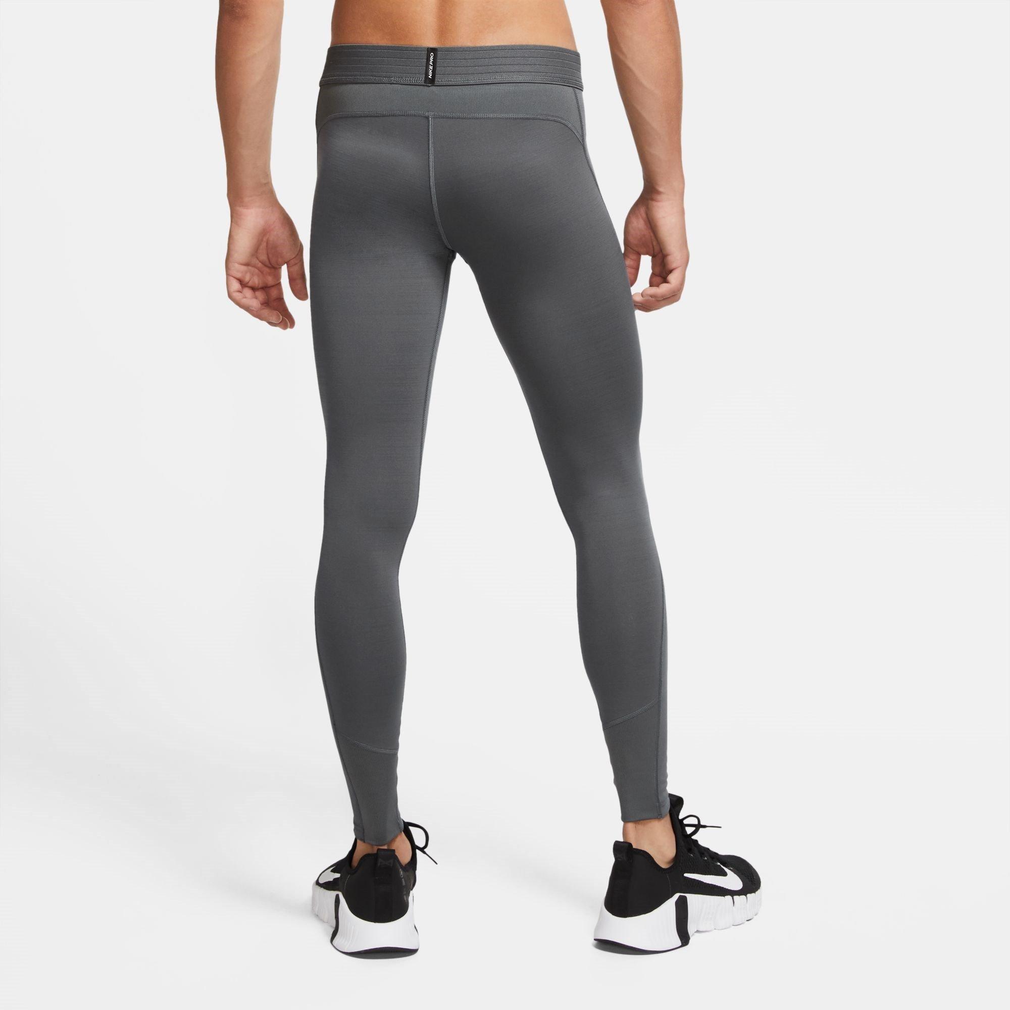 IRON GREY/IRON - Nike - Pro Warm Training Tights Mens - 4