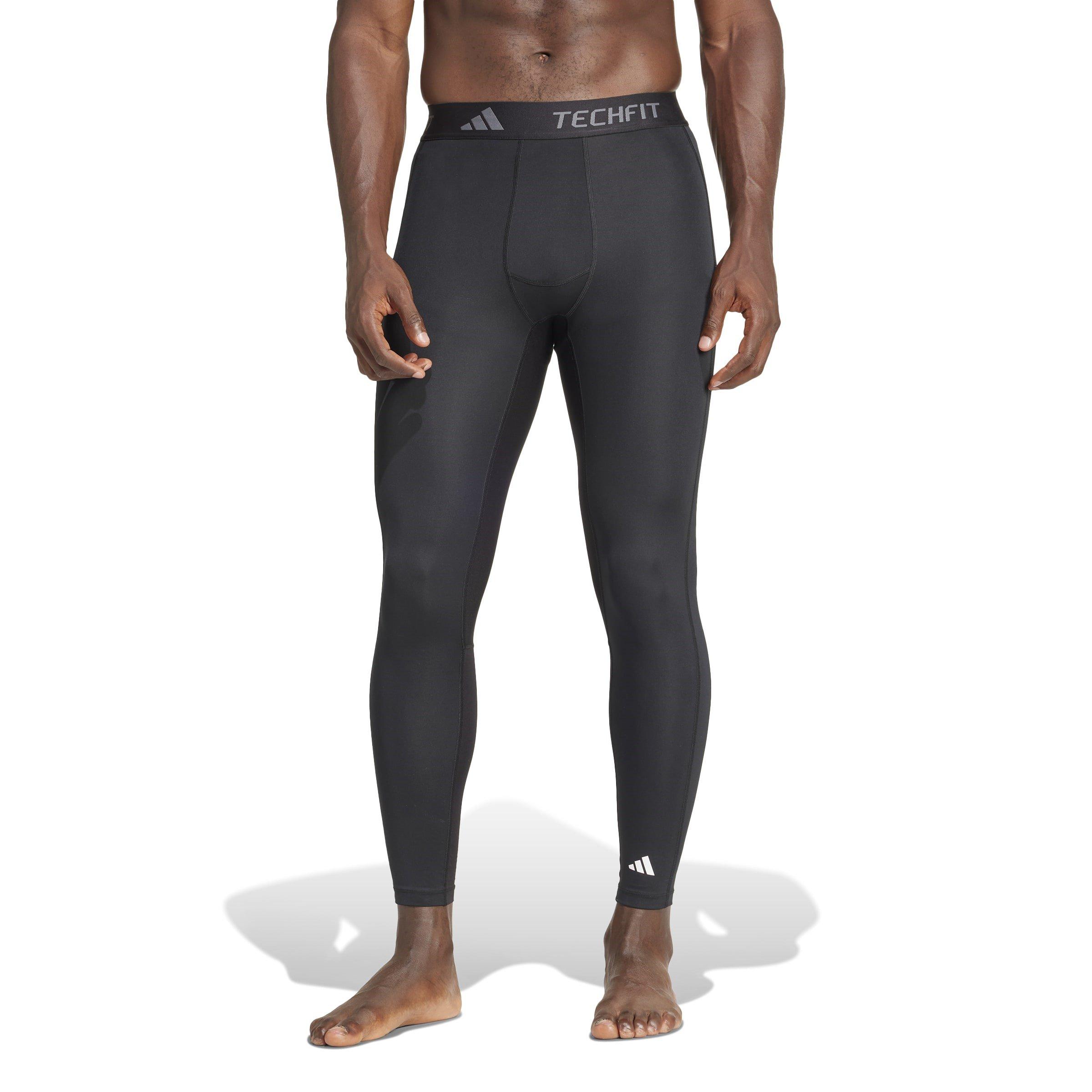 Black - adidas - TECHFIT Mens Compression Training Long Tights - 2